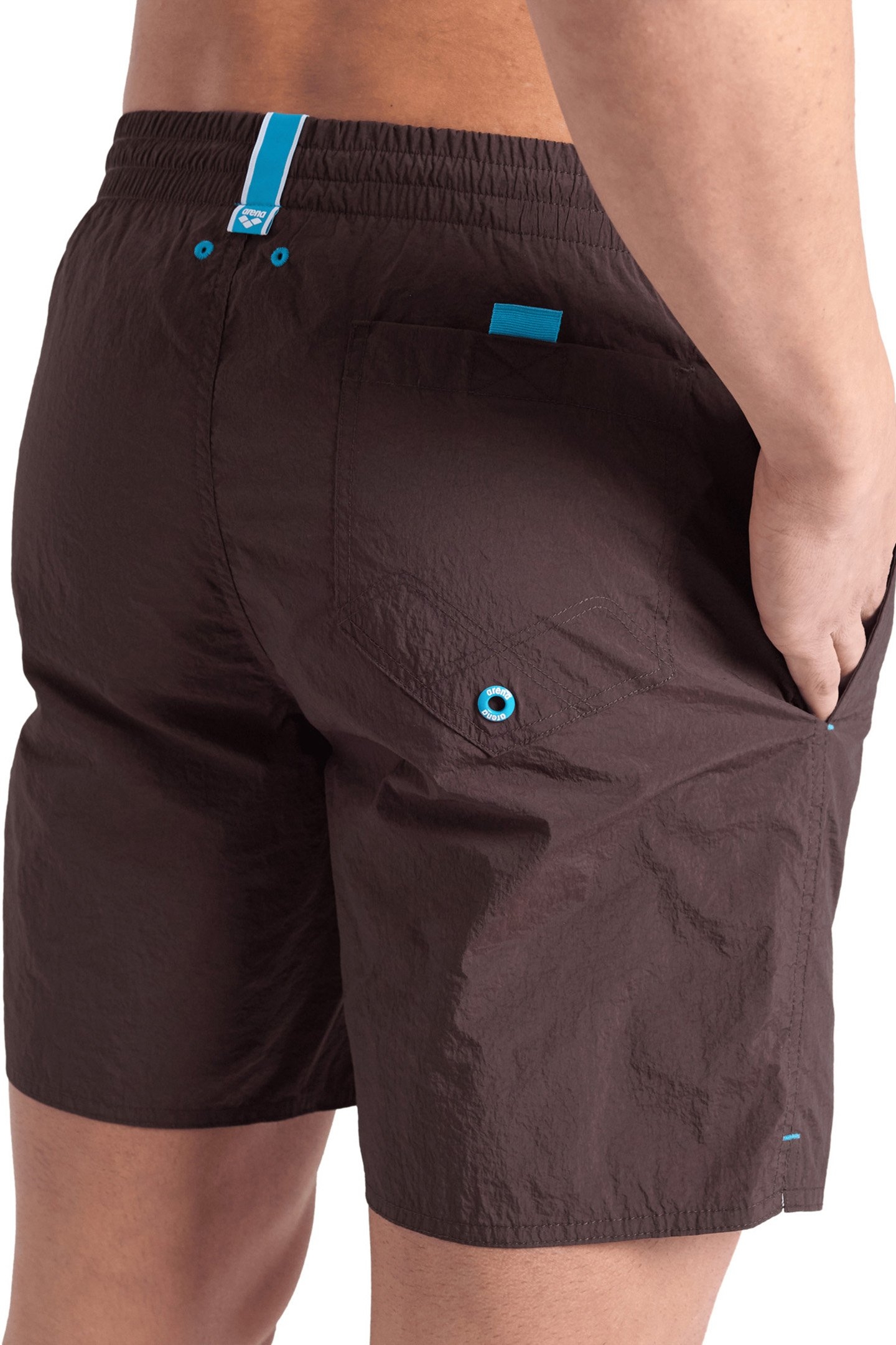 MEN'S ARENA BEACH BOXER SOLID SEPIA 5