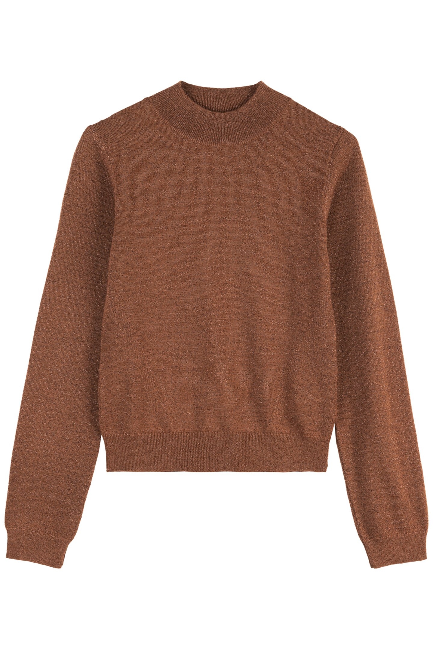 TRUI MOCKNECK SPARKLE LONGSLV HAZELWOOD BROWN 4