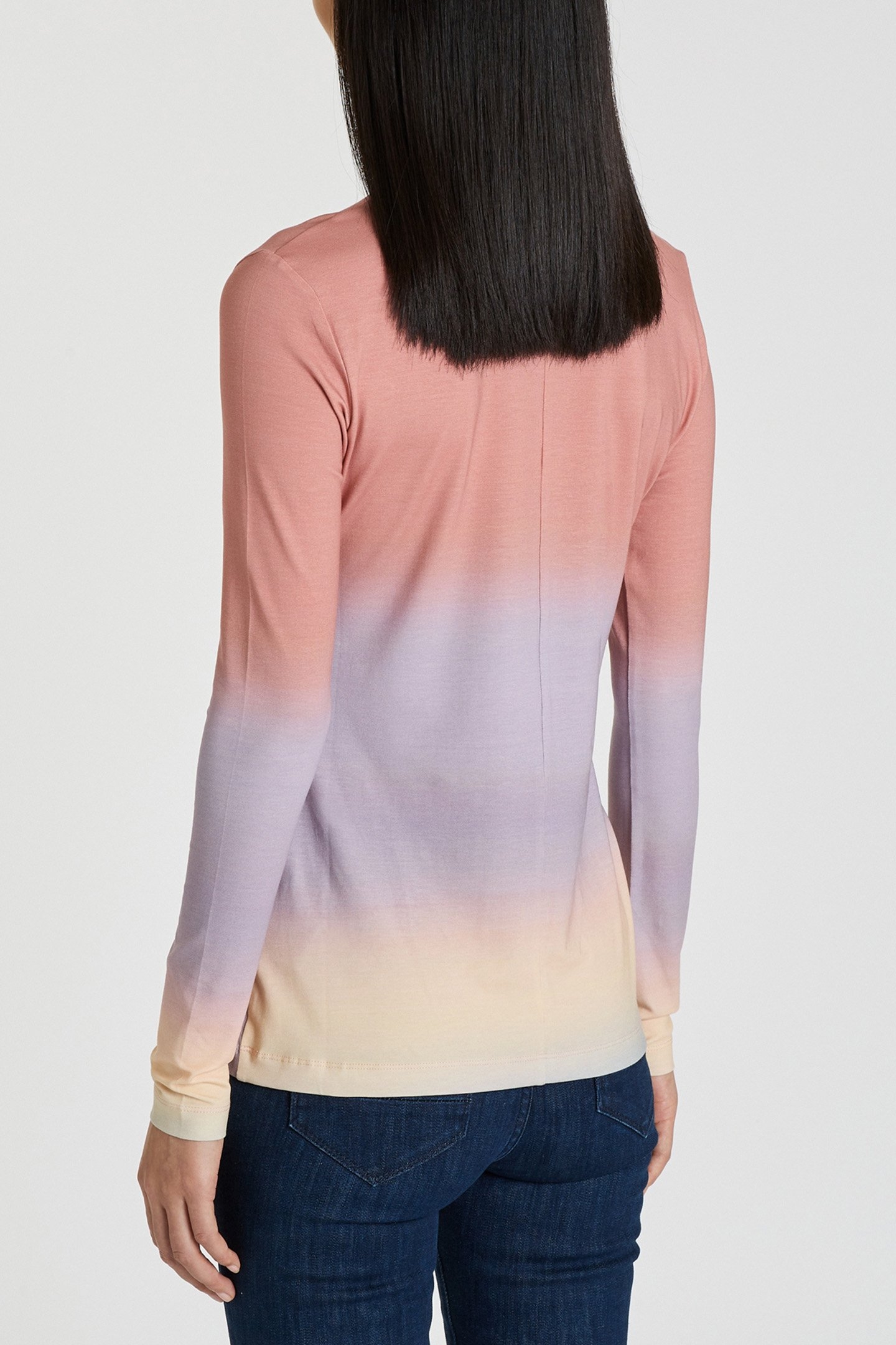 WOMENS FALLING FLOWER PRINT TOP POWDER PINK 2