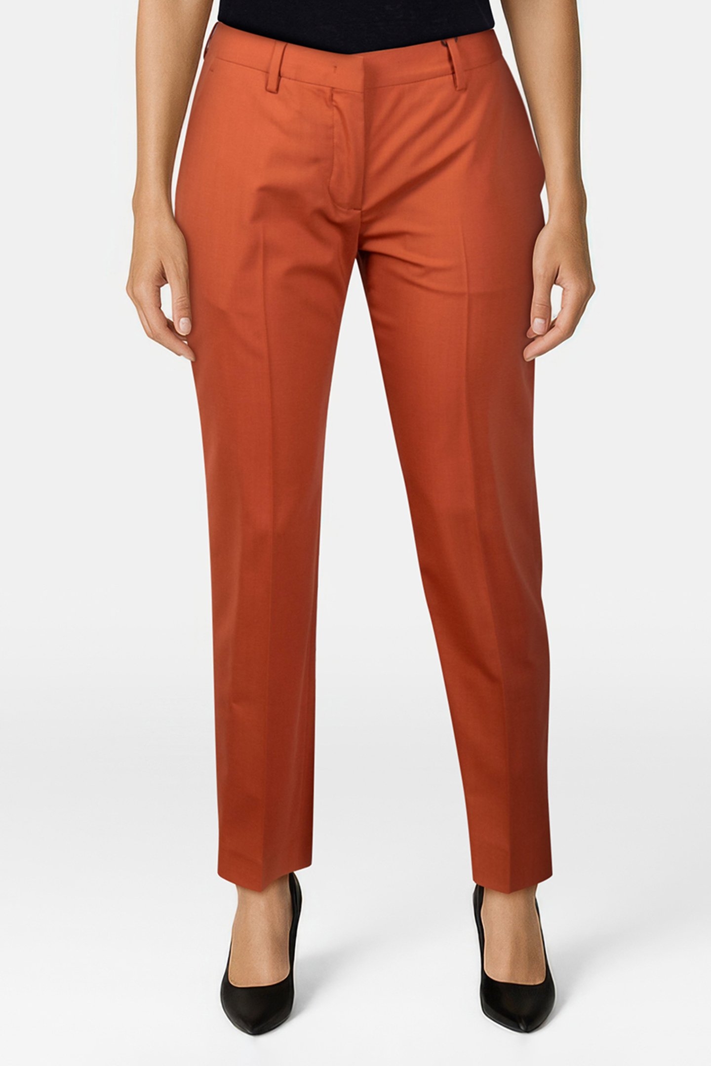 WOMENS TROUSERS DARK ORANGE 1