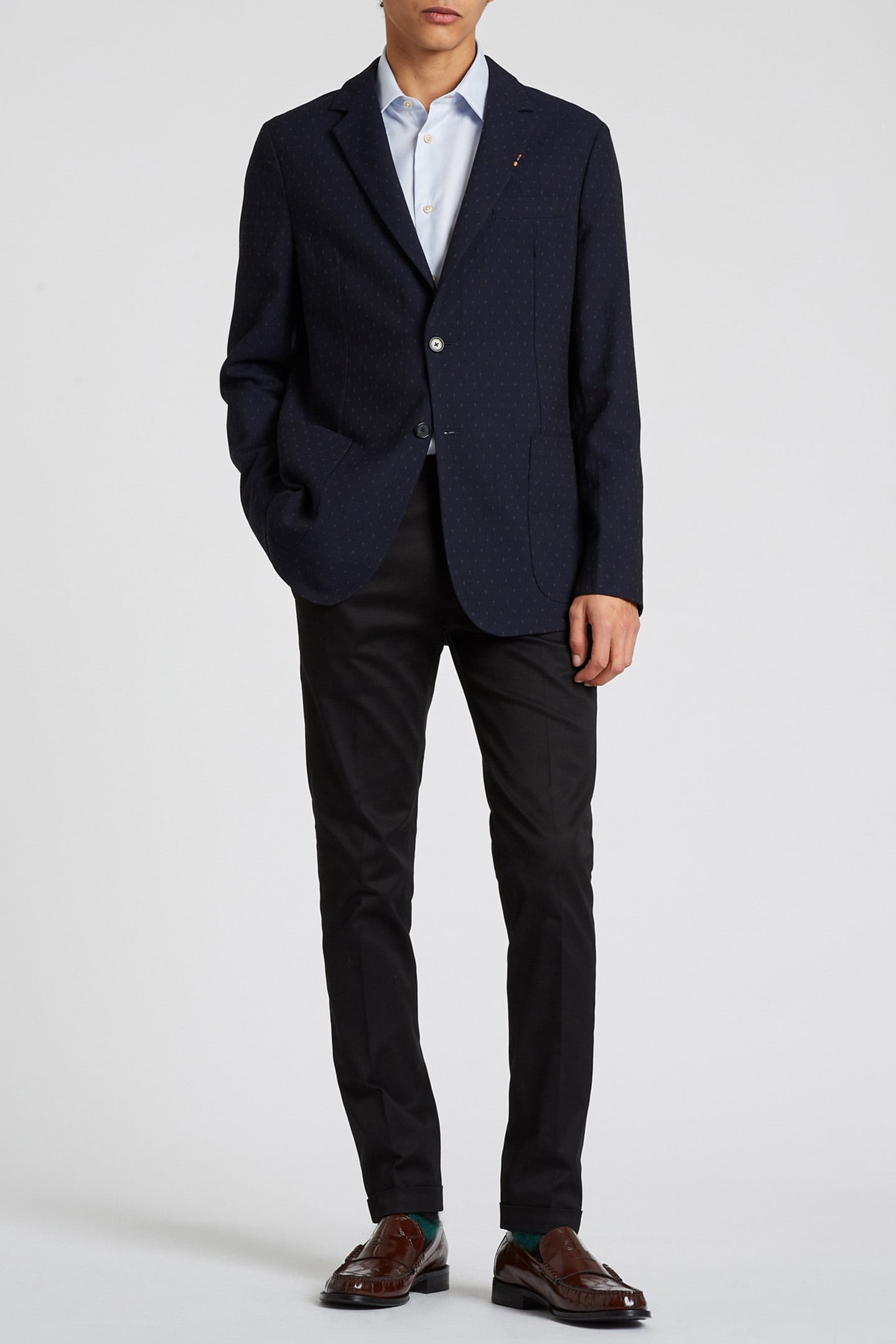 GENTS S/C SLIM SHIRT LIGHT BLUE 4