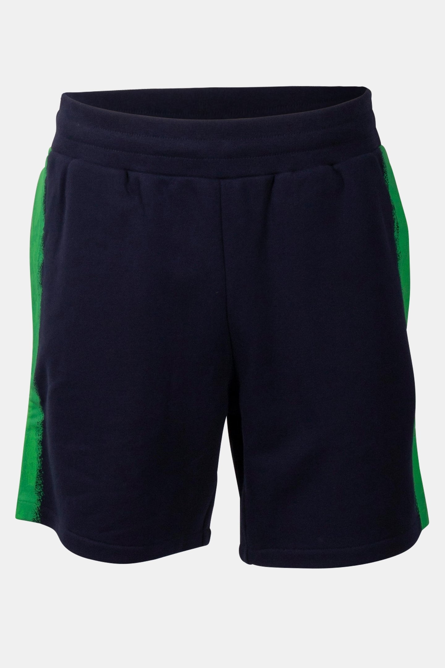 MOSCHINO PAINT ORGANIC FLEECE BERMUDA SHORTS BLUE 3