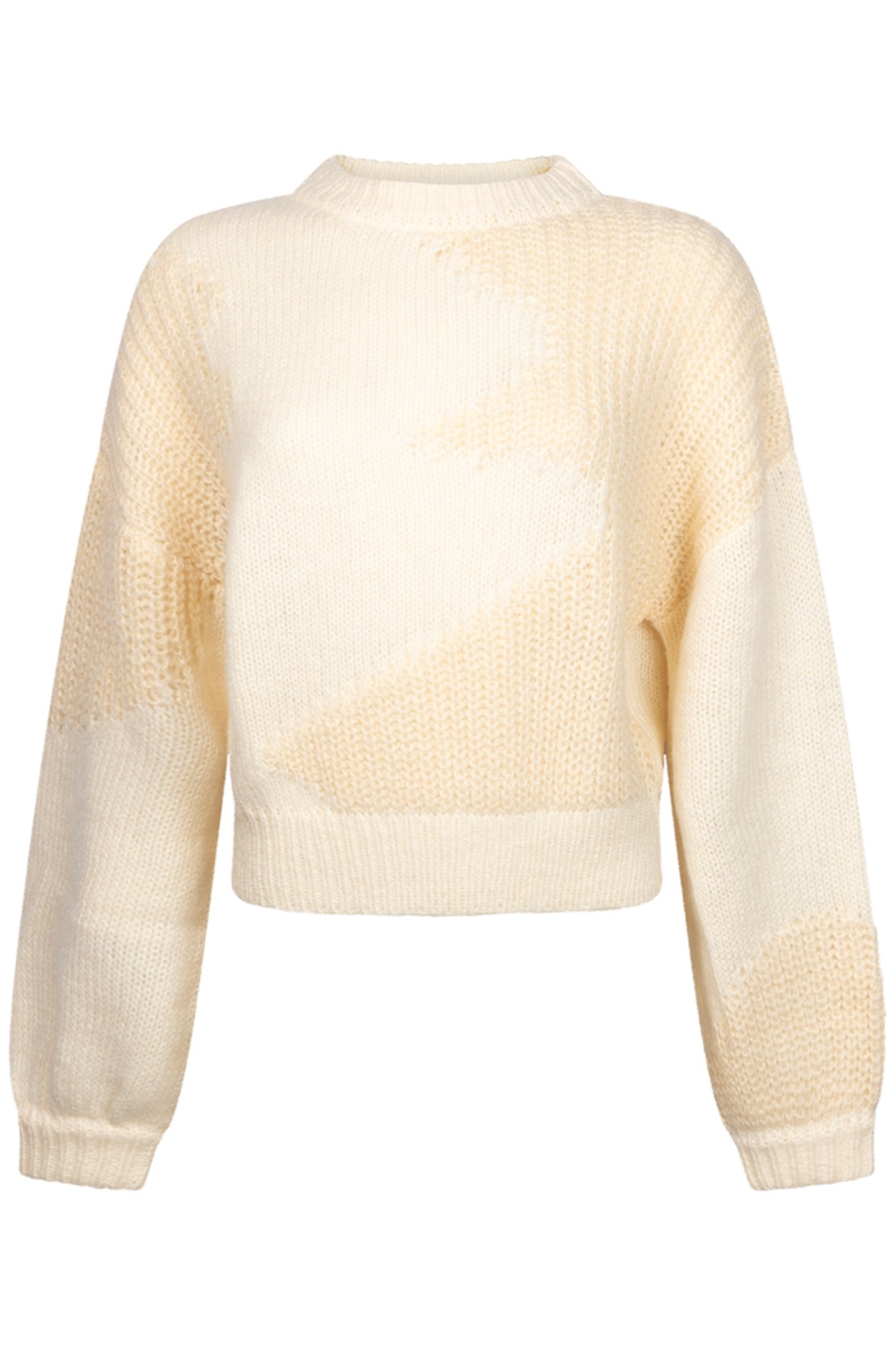 CASSY KNITTED PULL LONG SLEEVE EGG WHITE 1