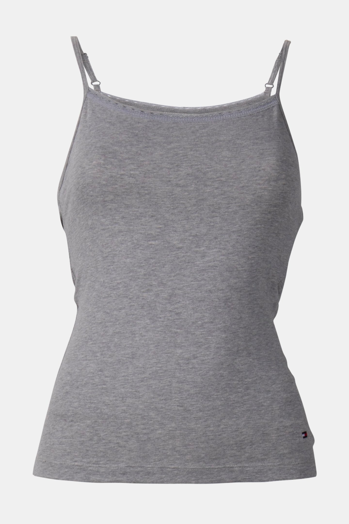 2 PACK CAMI WITH LAC WHITE/GREY HEATHER 4