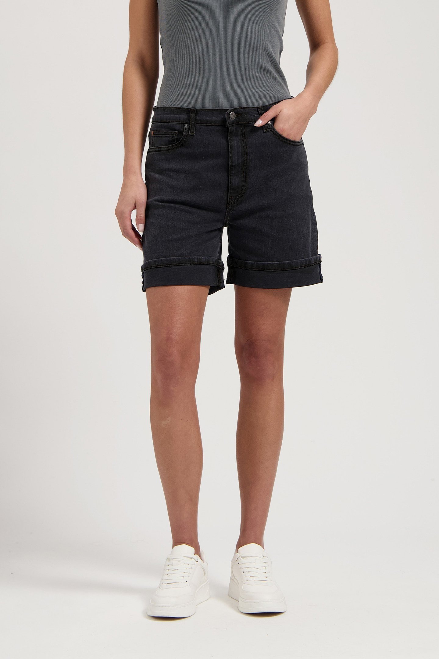 LUNA MID SHORT - BLACK VINTAGE BLACK VINTAGE 1