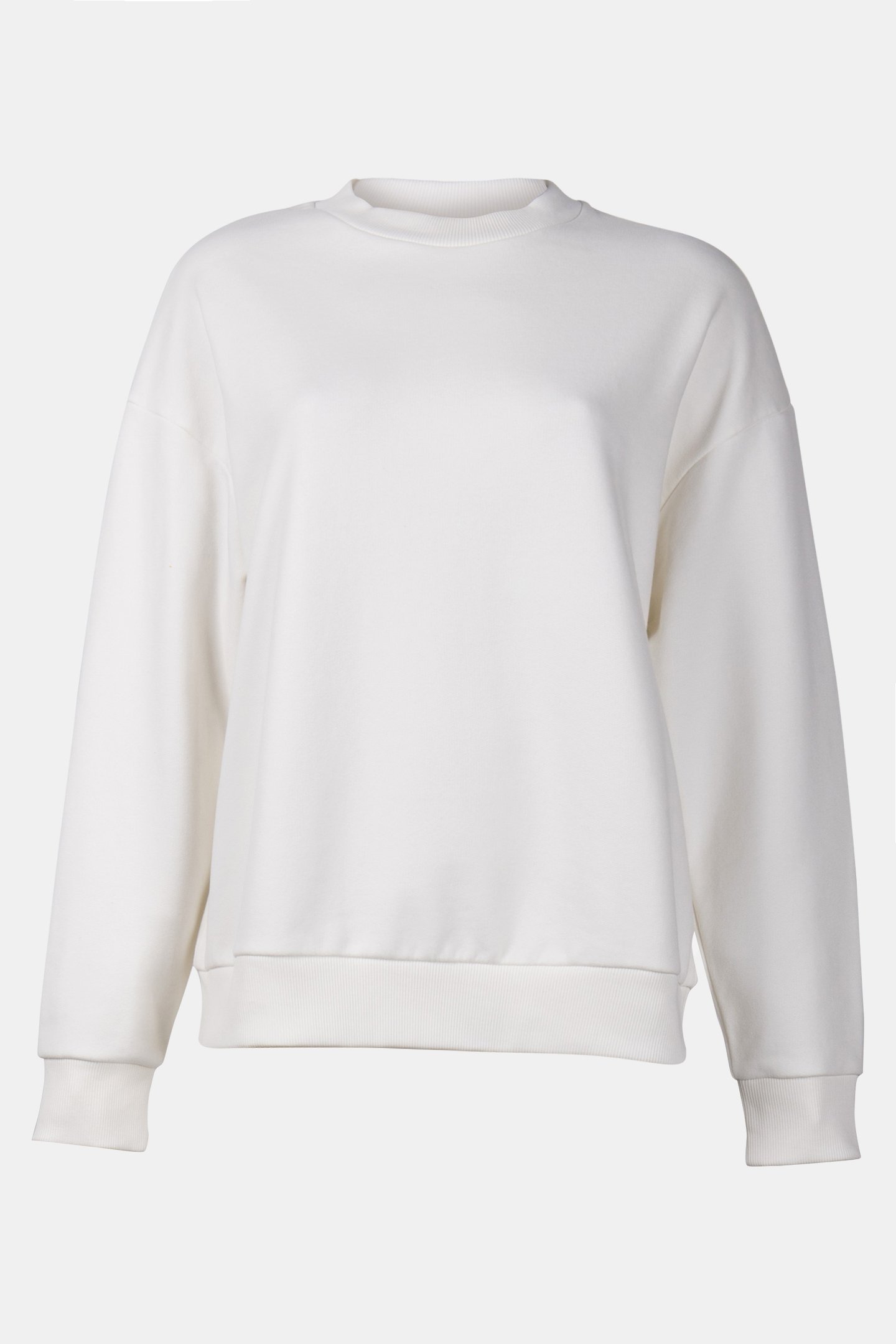 ORGANIC FELPA CREW PEARL WHITE 3