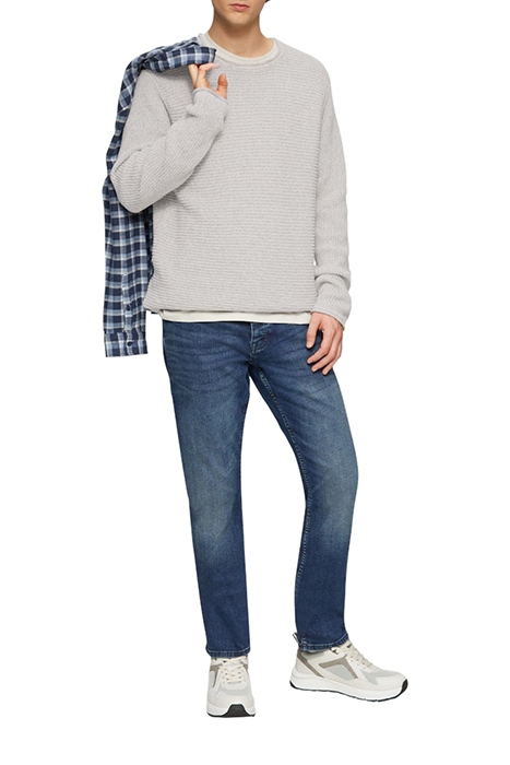 S.OLIVER-QS PULLOVER LIGHT GREY 2