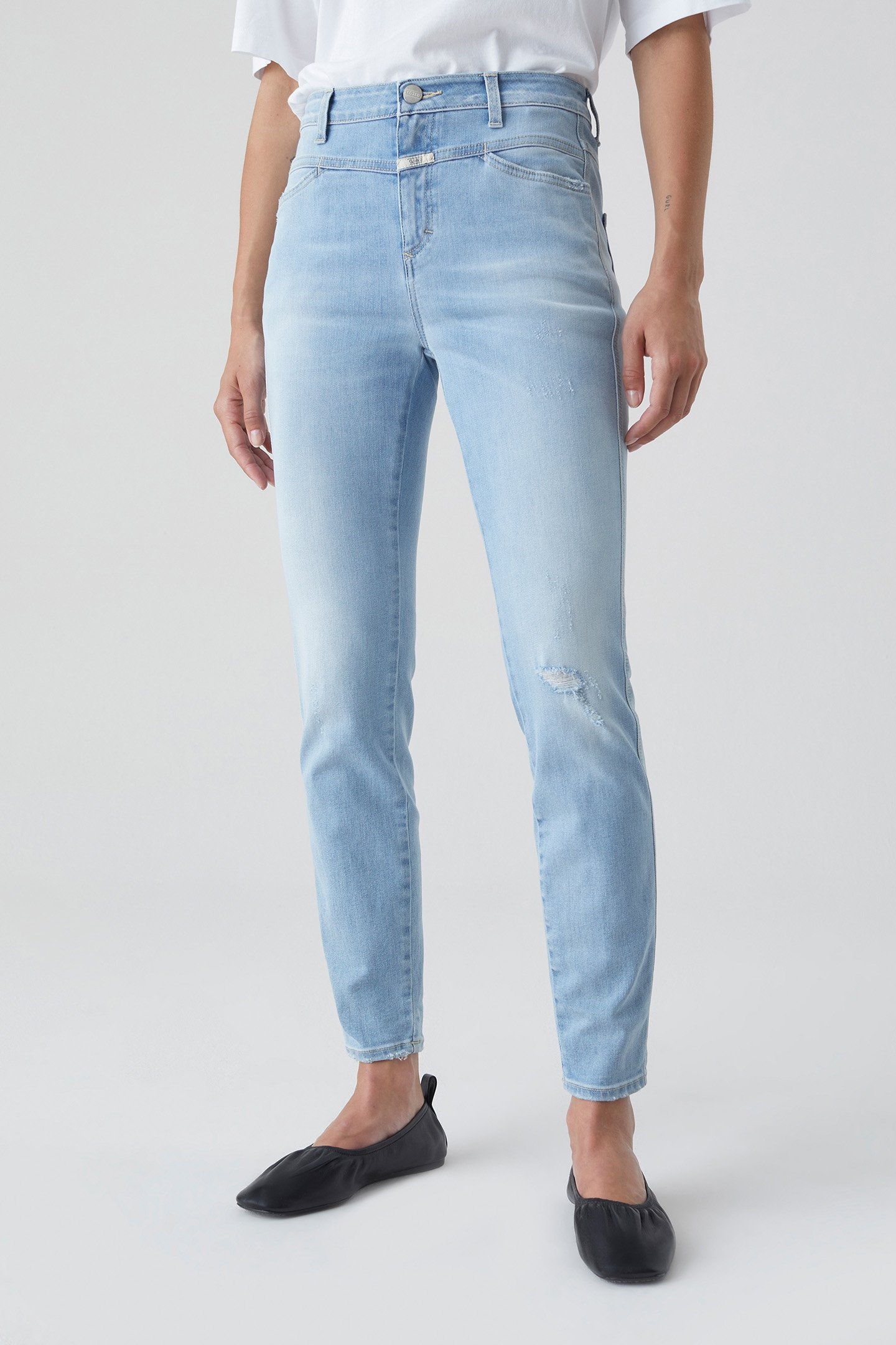 SKINNY PUSHER JEANS LIGHT BLUE 1