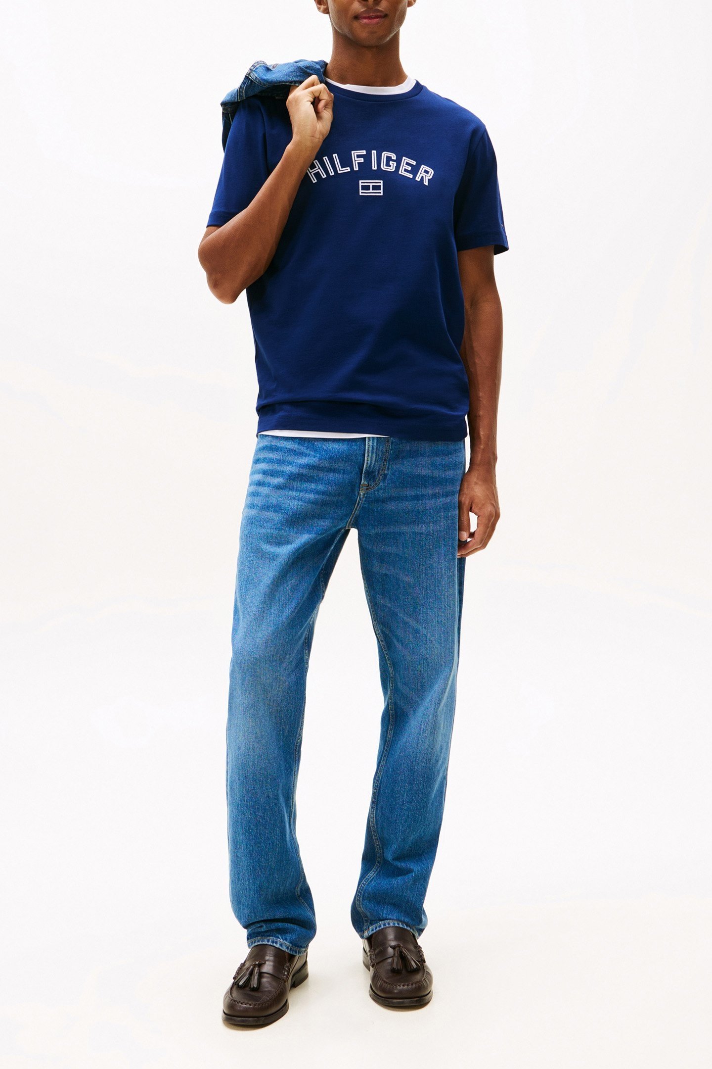 HILFIGER FLOCK TEE PREPPY NAVY 2