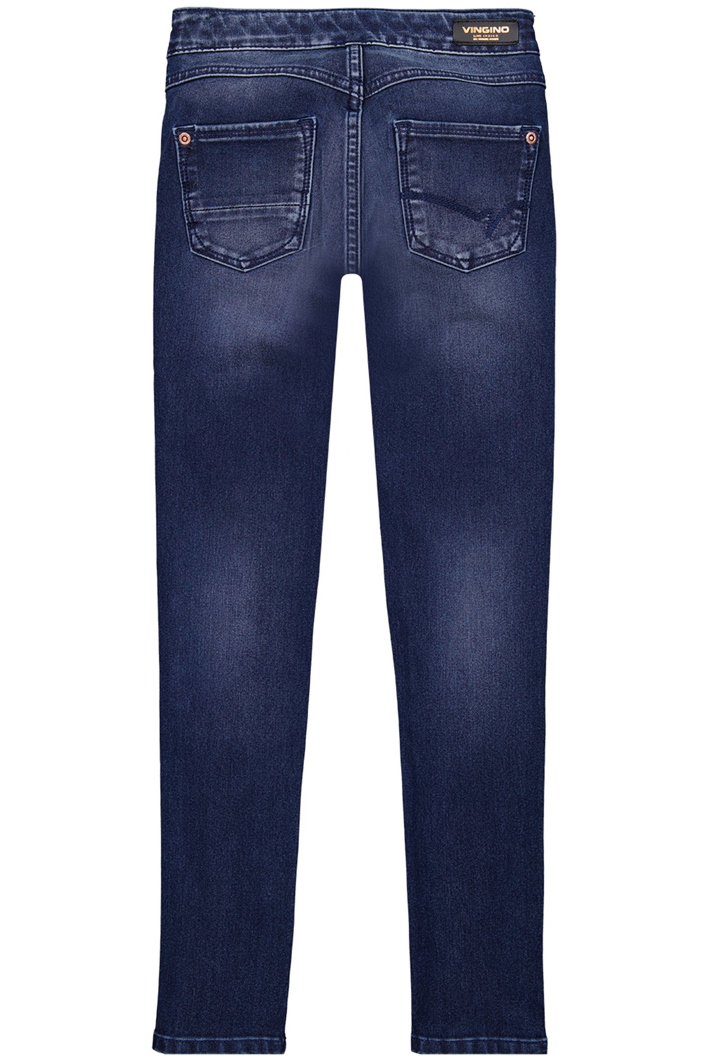 GIRL'S BIBINE TREGGING/JEGGING BLUE VINTAGE 2