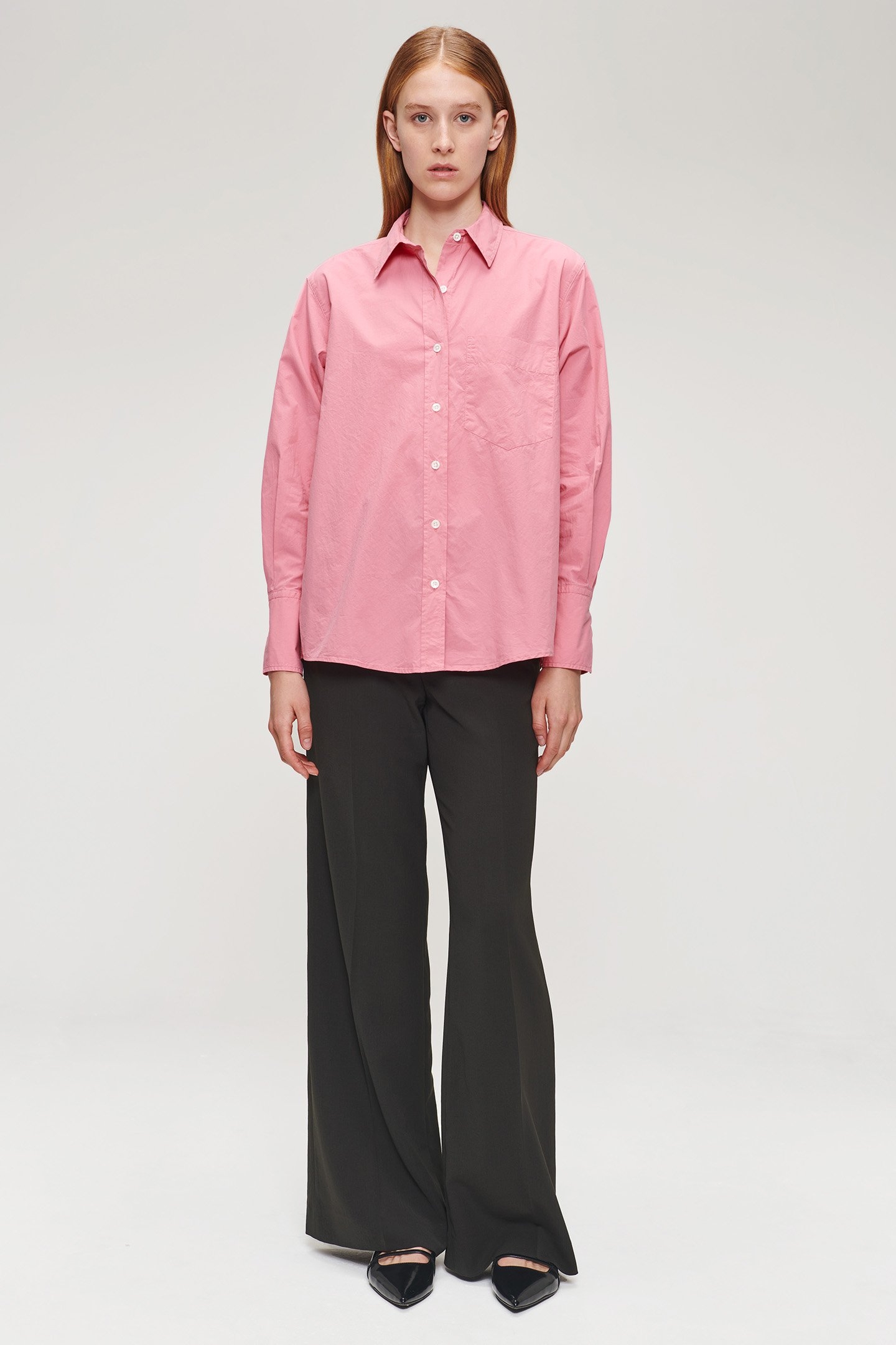 ORG COTTON BOYS SHIRT PINK 3