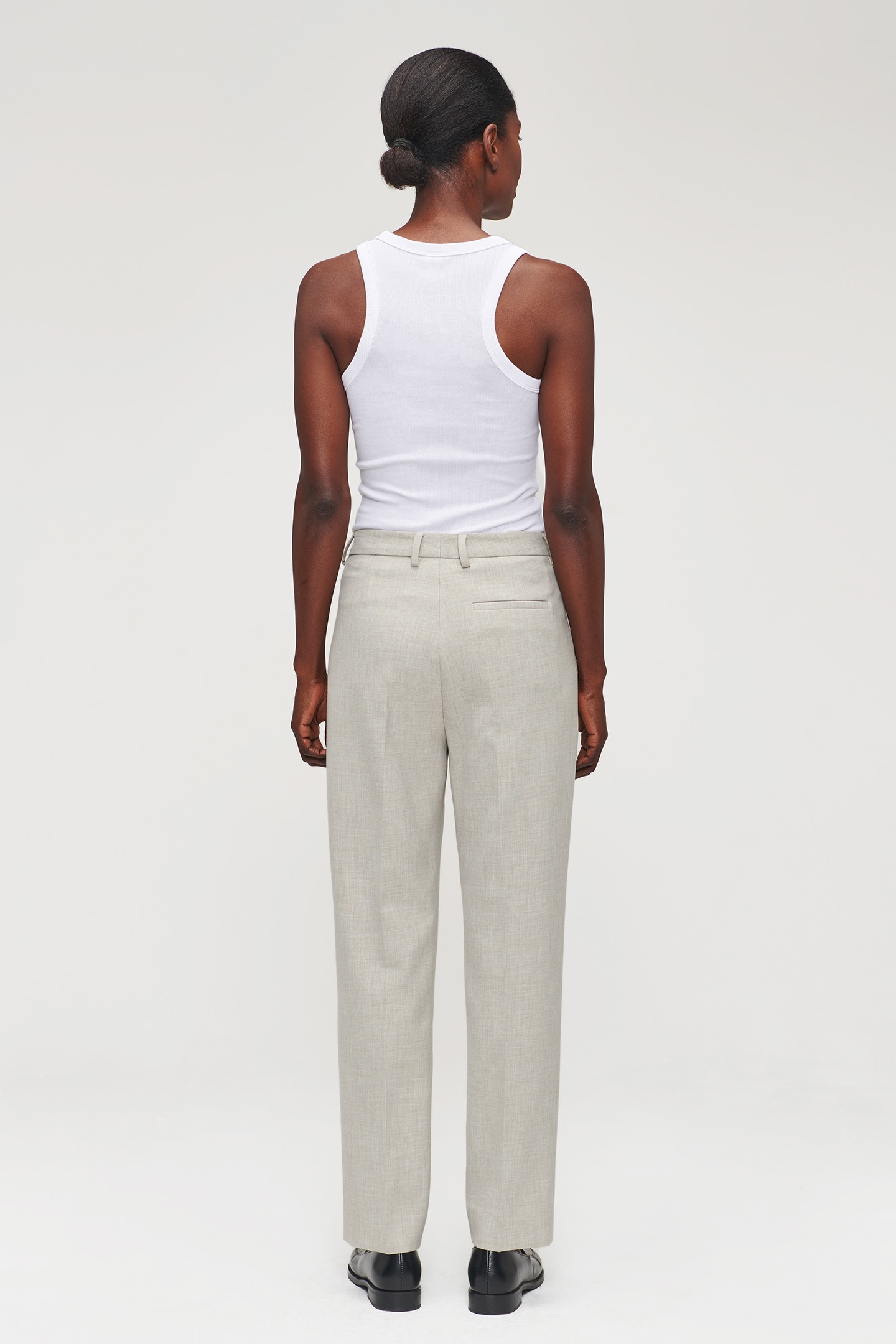 CROPPED CLASSIC PANTS GREIGE 4