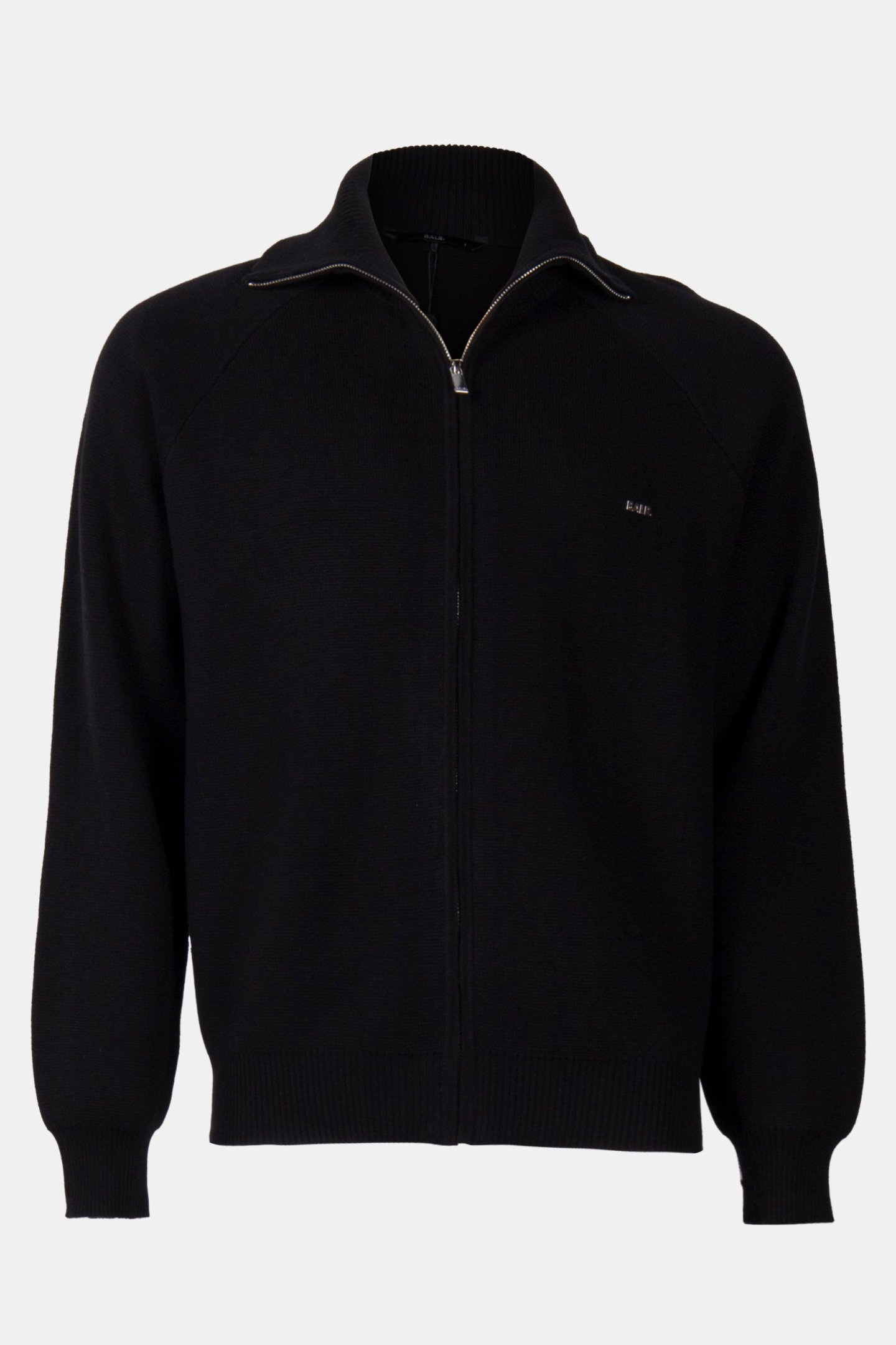 CLUBS KNITTED ZIP SWEATER JET BLACK 3
