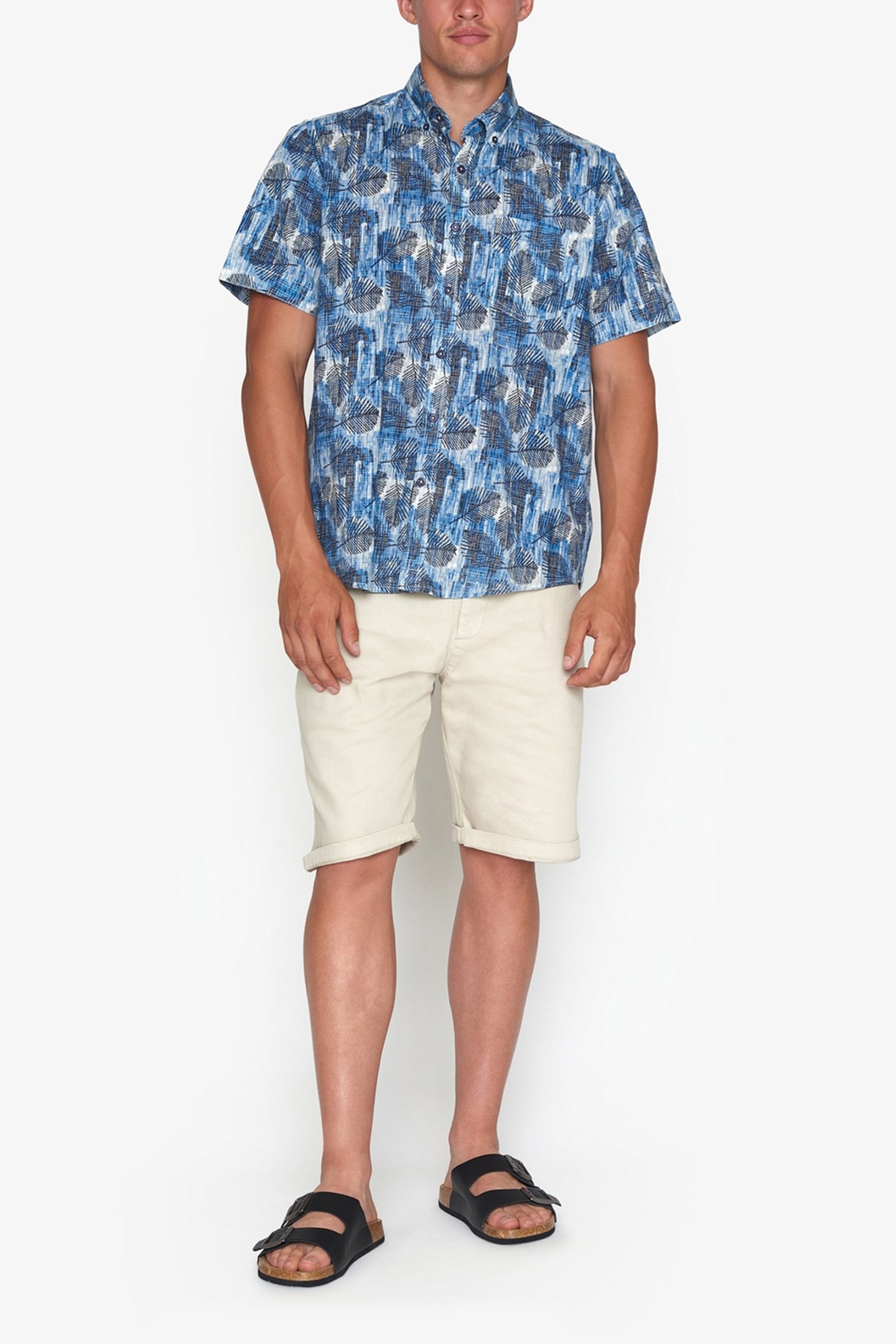 GUNNARSI LEAVE PRINT BLUE CAPTAIN 3