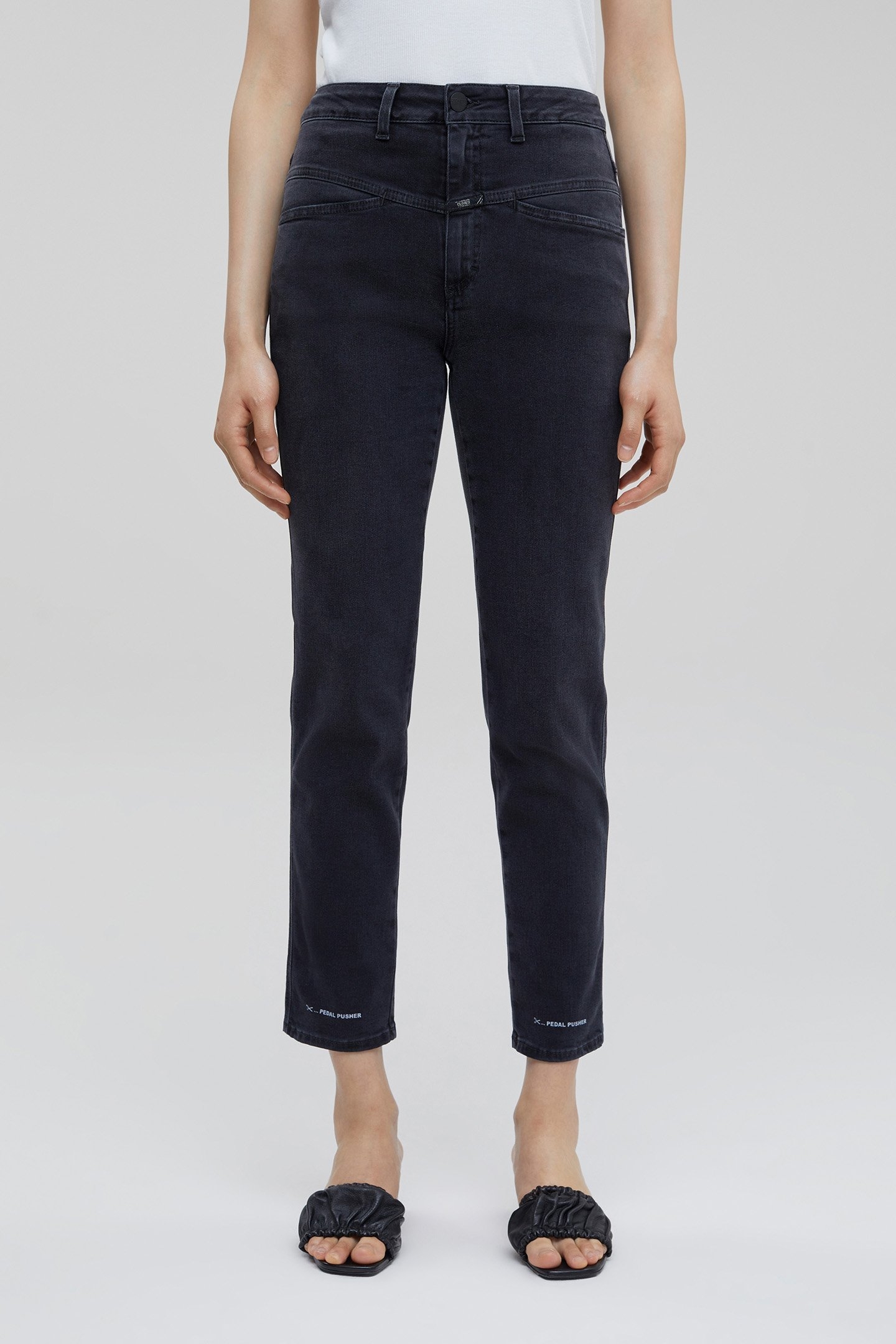 PEDAL PUSHER JEANS BLACK/BLACK 1