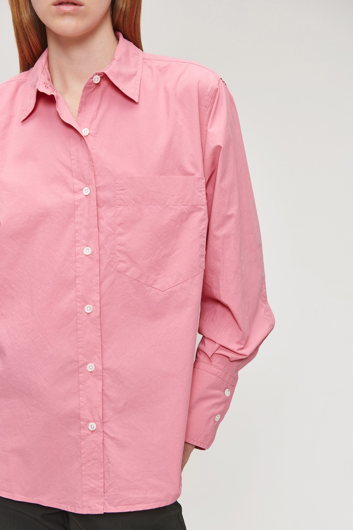 ORG COTTON BOYS SHIRT PINK 6
