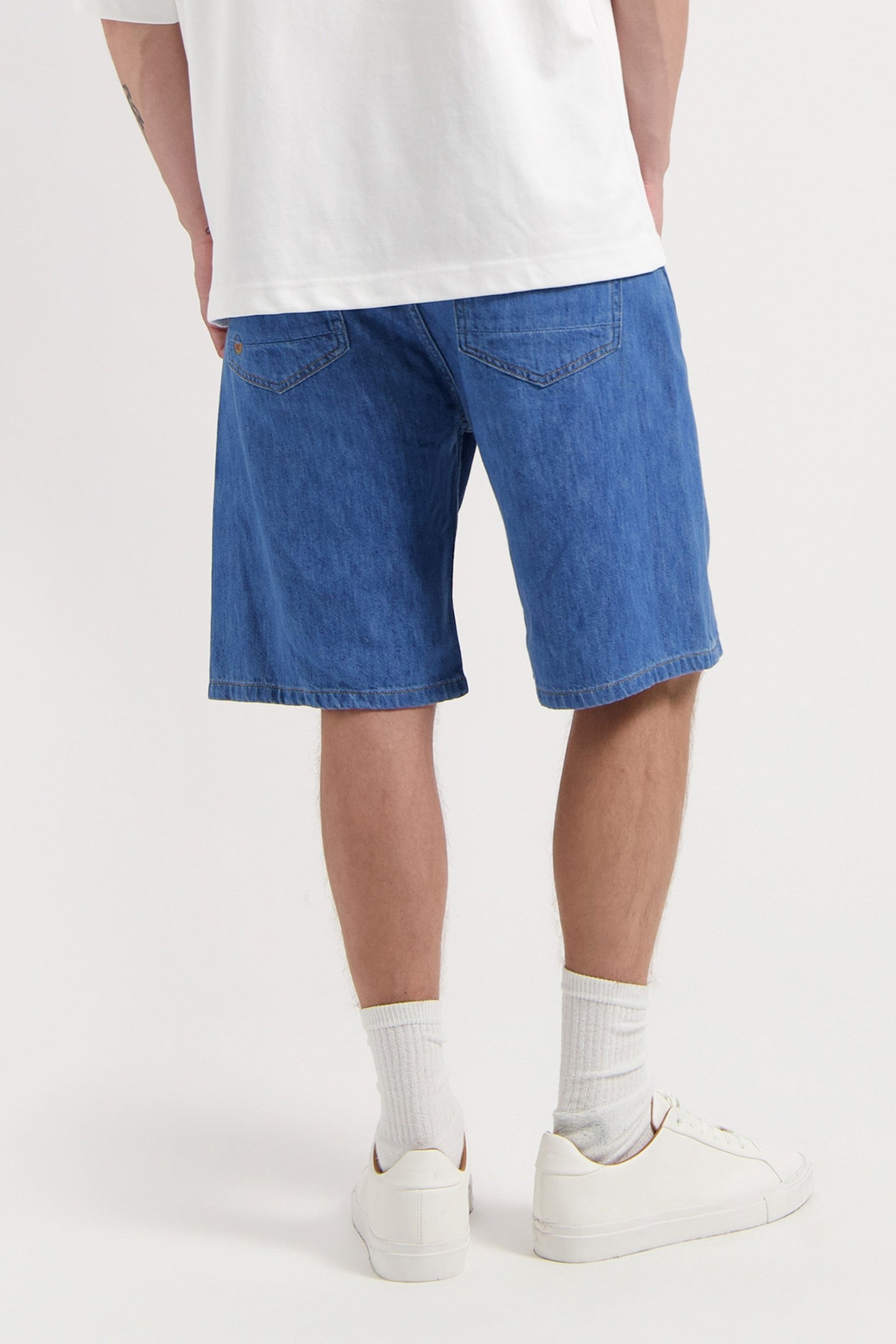 JAMES DENIM SHORT - MEDIUM STONE MEDIUM STONE 2
