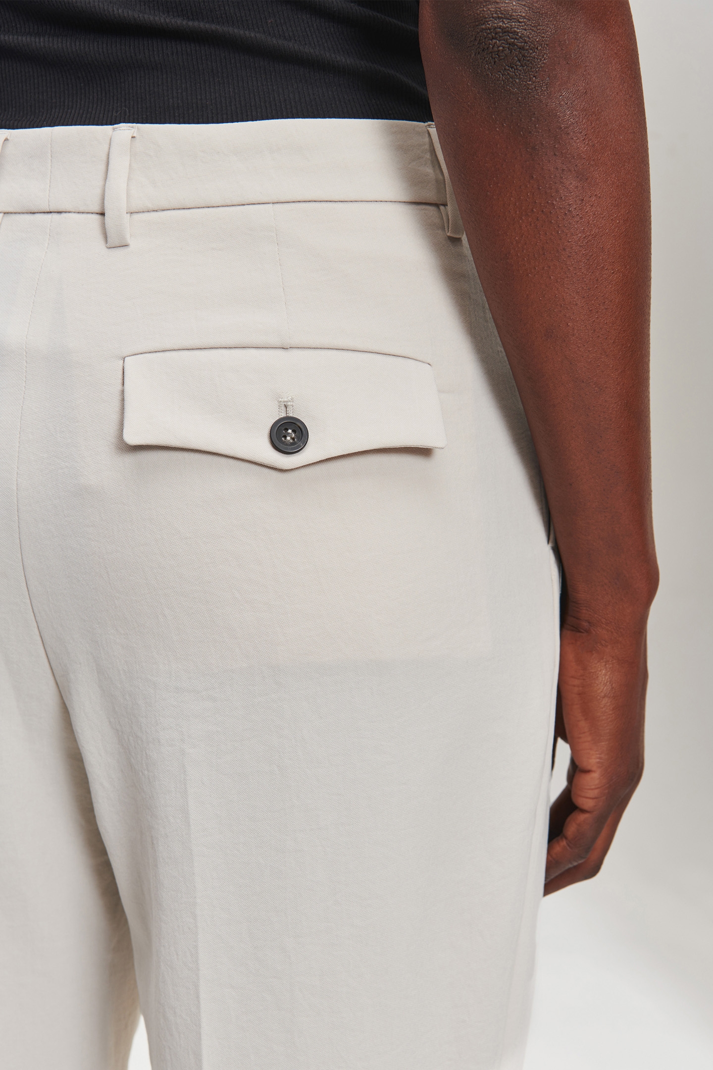 JAPANESE CREPE CLASSIC PANTS GREIGE 7