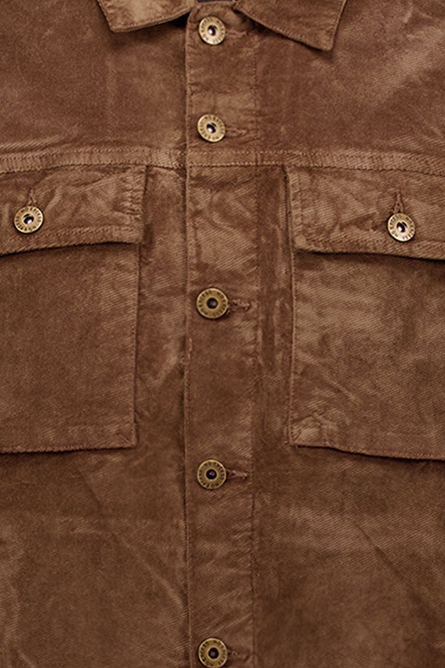 OVERSHIRT BUTTON CLOSURE FINE CORDUROY STRETCH TAUPE 3