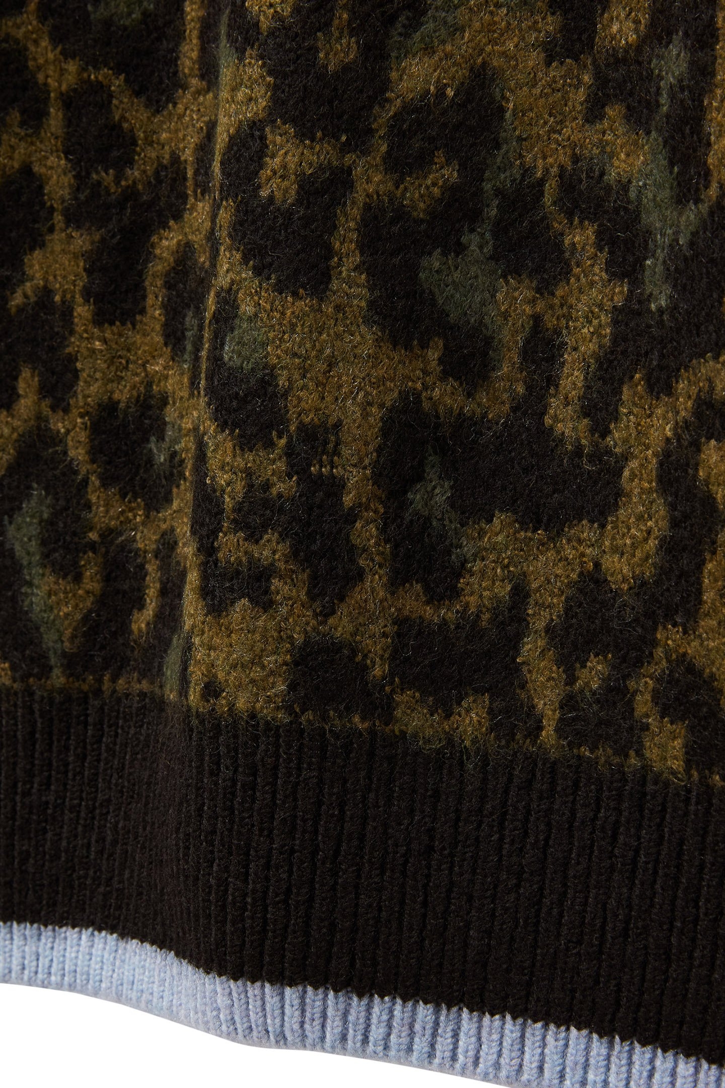 PULLOVER SWEATER MILITARY OLIVE/BLACK NIGHT/CHEETAH STRIPE 7