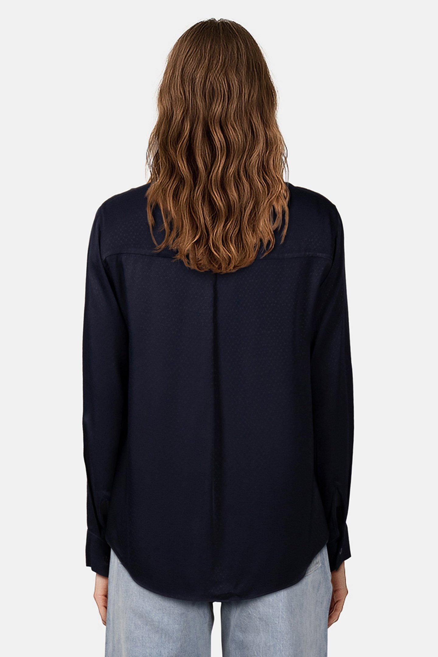 BOW SATIN BLOUSE SKY CAPTAIN 2