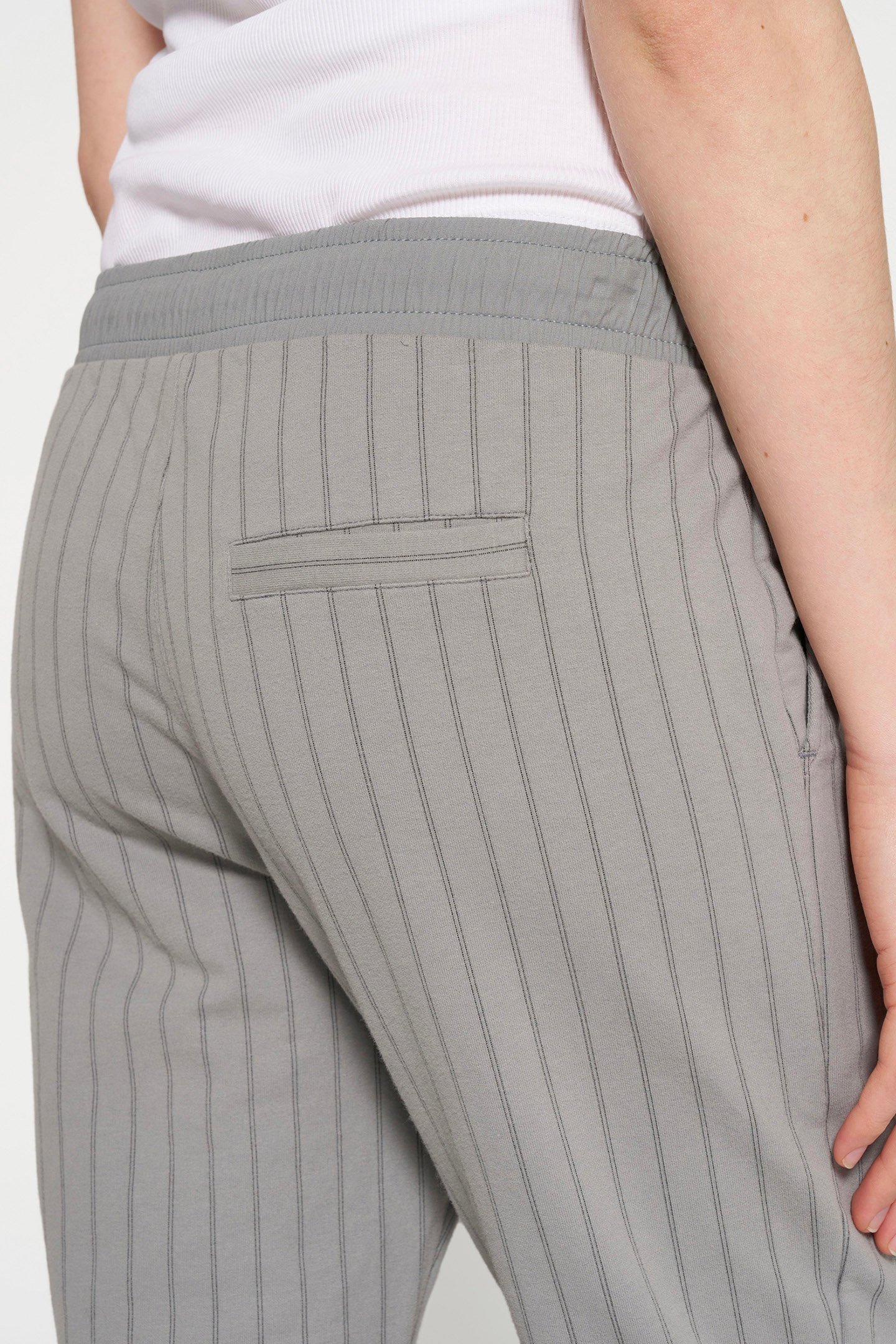 CROPPED JOGGER PINSTRIPE GRAPHITE 6