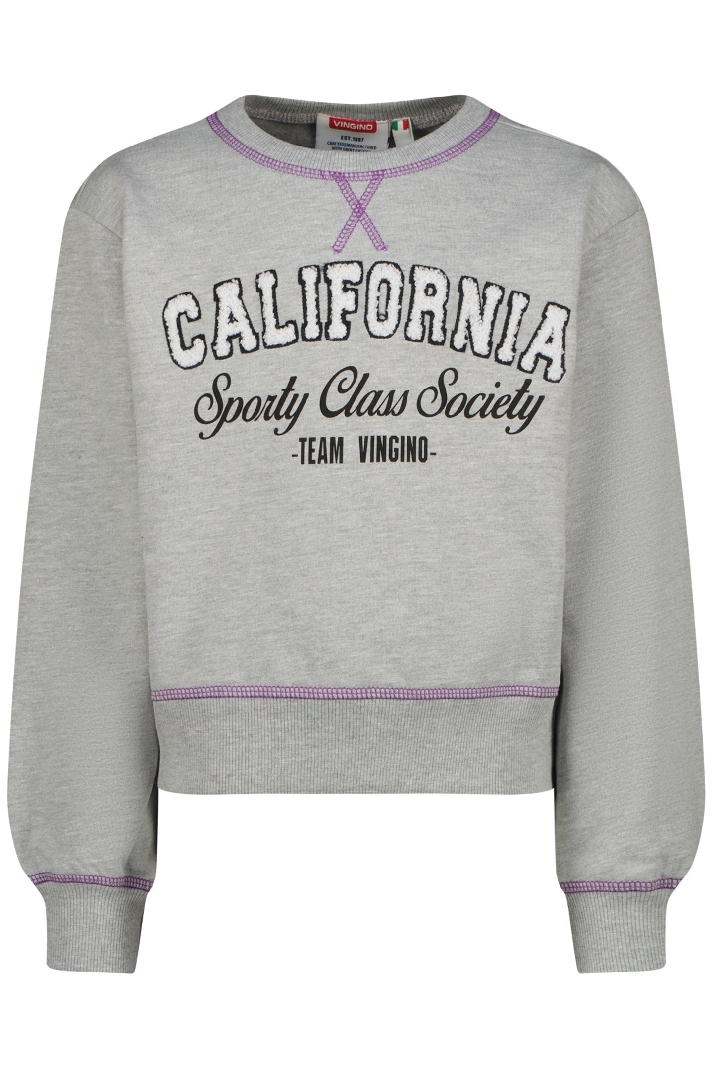 GIRL'S NOORTJE SWEATER LIGHT GREY MELEE 1