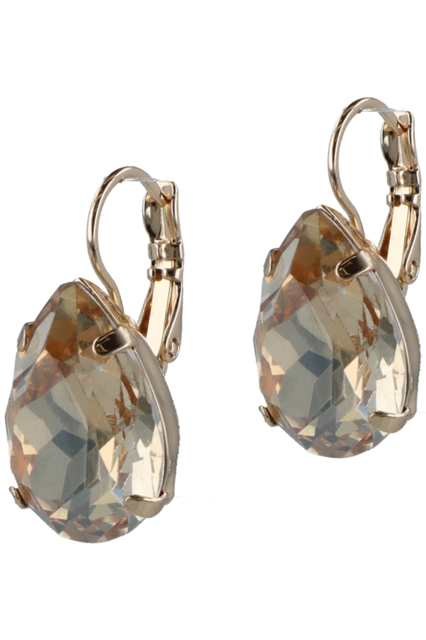 GOLDEN DROP CRYSTAL EARRINGS GOL, CRYSTAL 1