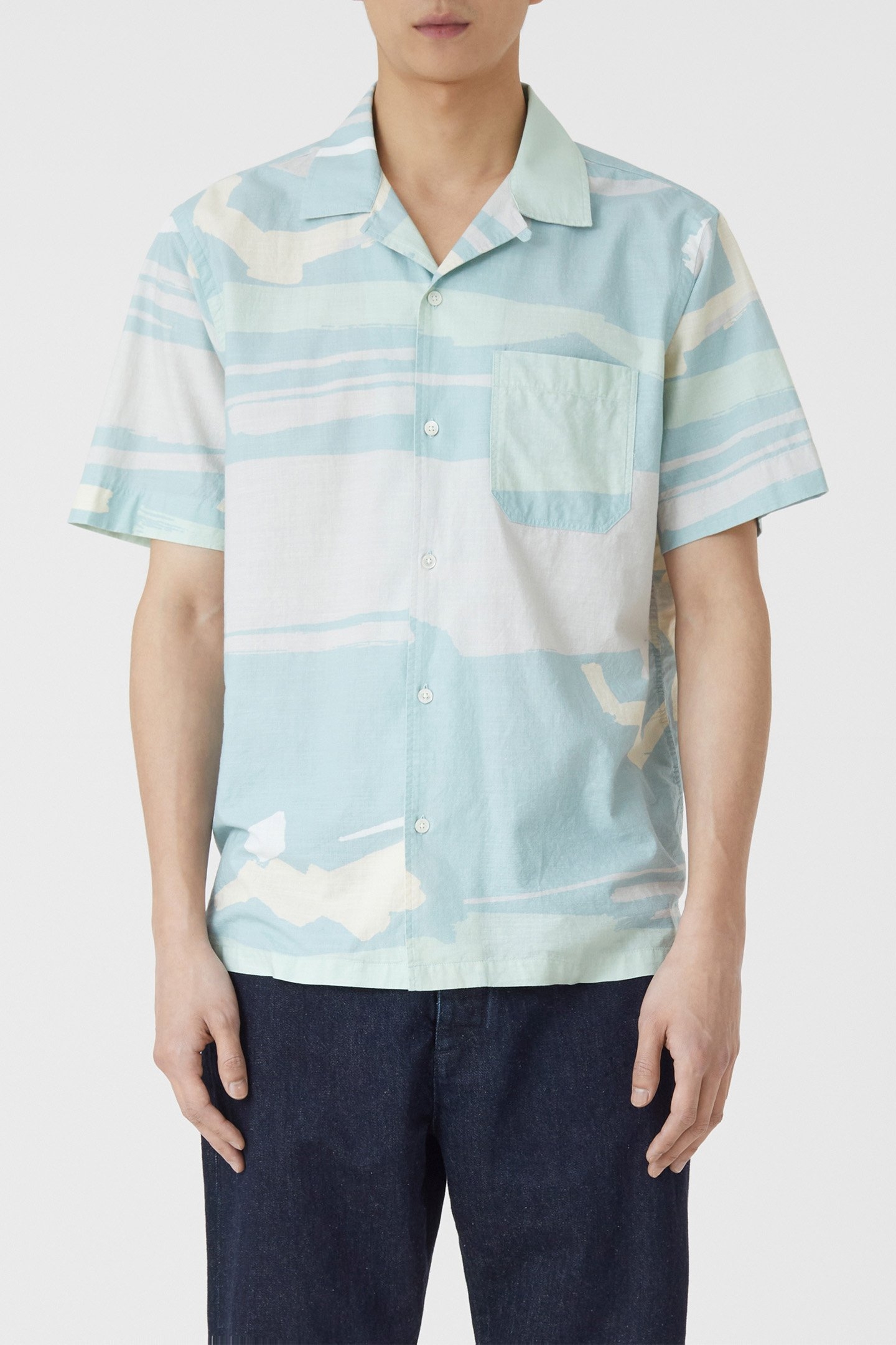 SHORT SLEEVED SHIRT SHIRTS & BLOUSES BLUE AGAVE 1