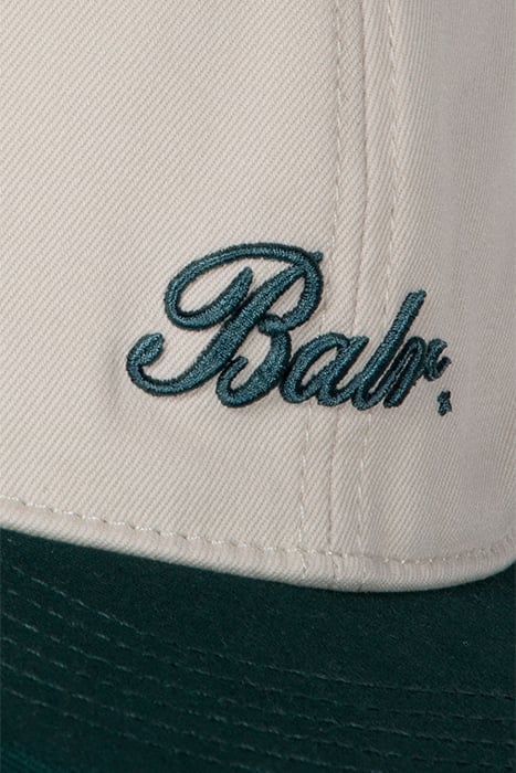 UNISEX IDENTITY BASEBALL CAP LIGHT BEIGE/BOTANICAL GREEN 3