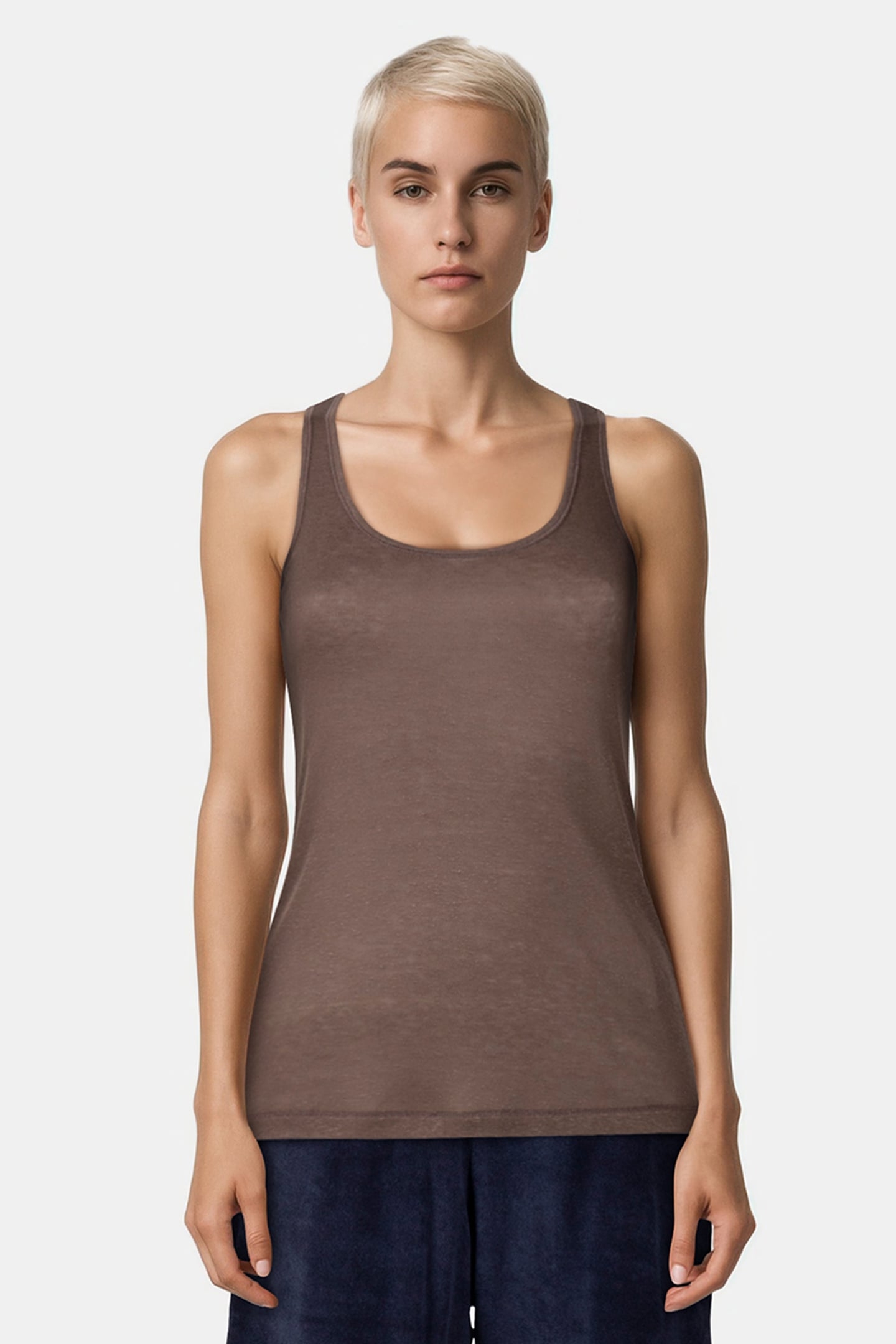 CASSIA TOP DARK KHAKI 1