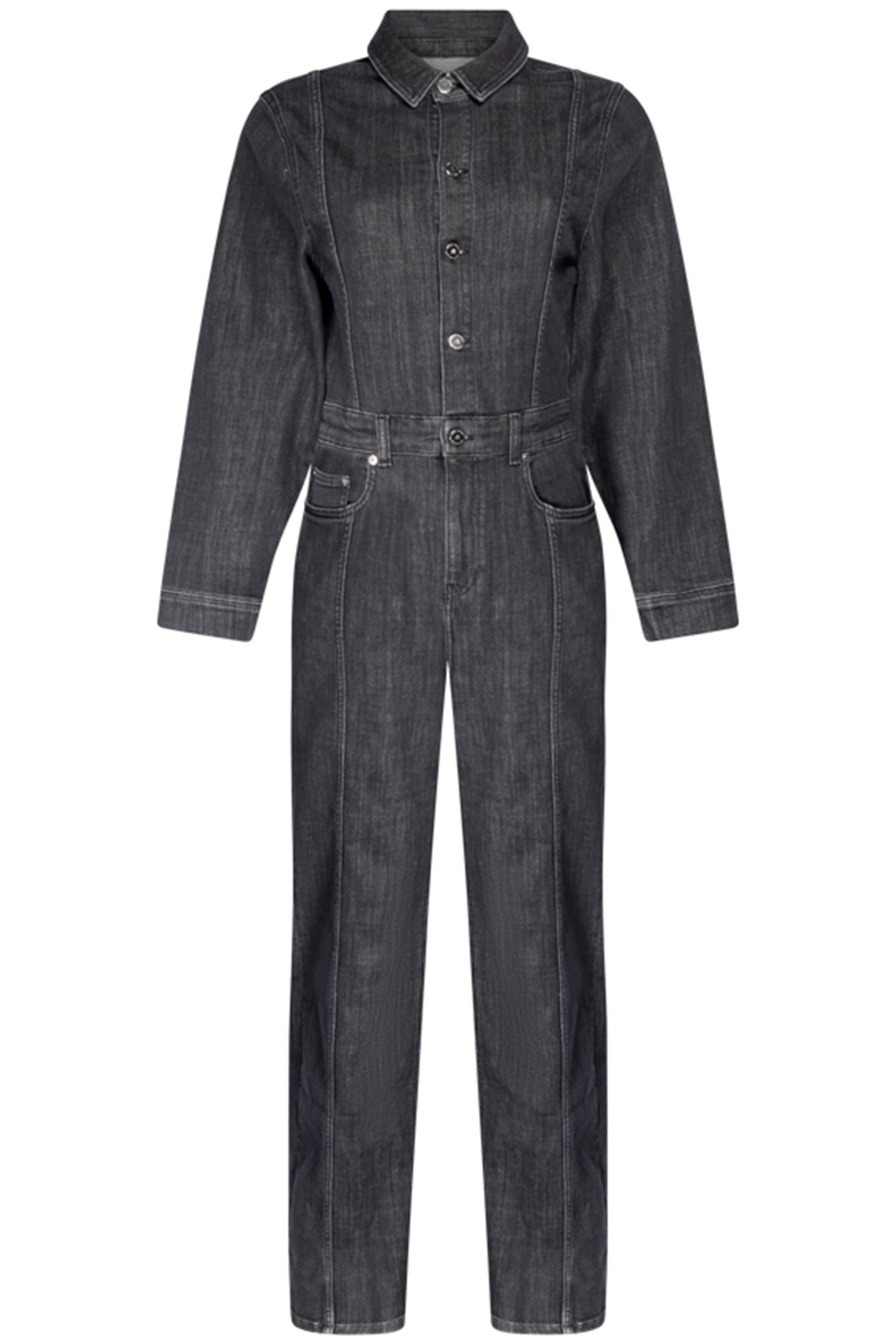 LAUREN JUMPSUIT LONG SLEEVE DARK GREY 1