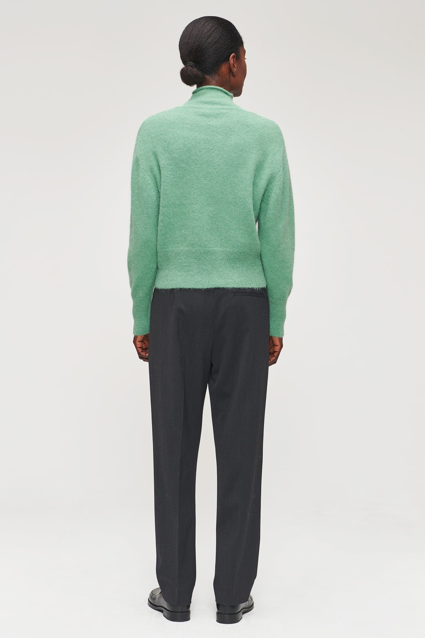 ALPACA FUNNEL NECK PULLOVER JADE 4