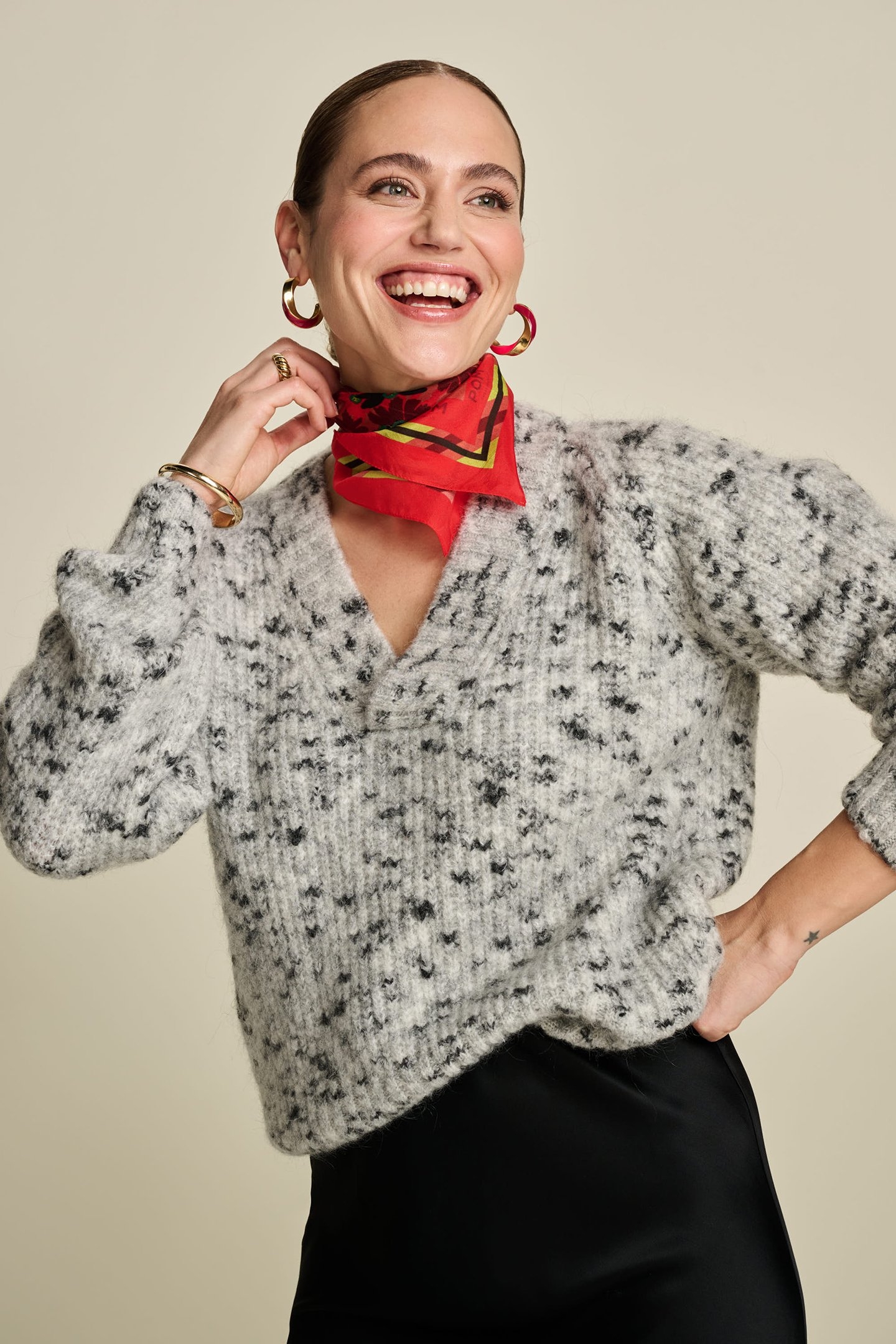 SHAWL - SILK FLORAL PINK 2