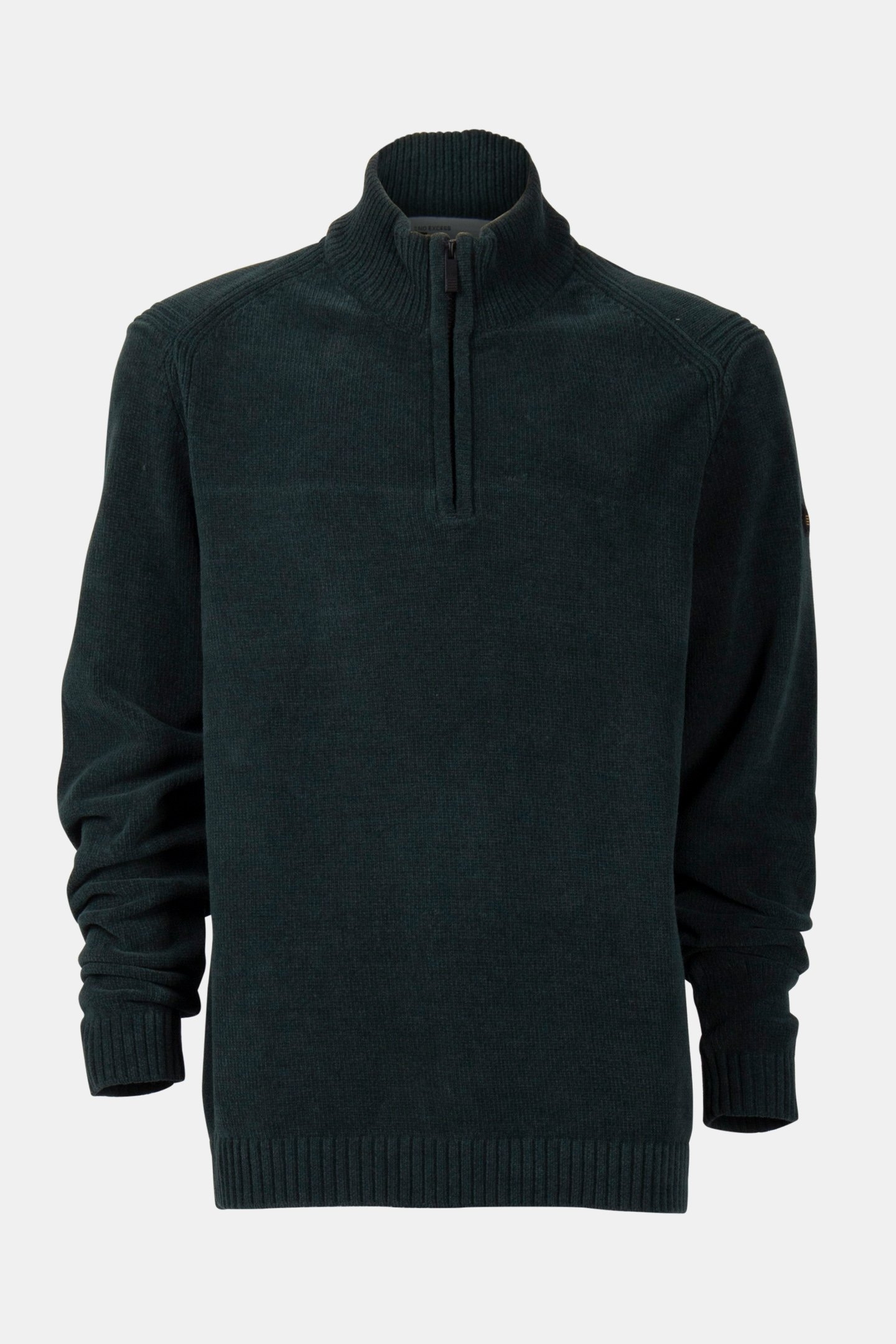 PULLOVER HALF ZIPPER CHENILLE DARK GREEN 3