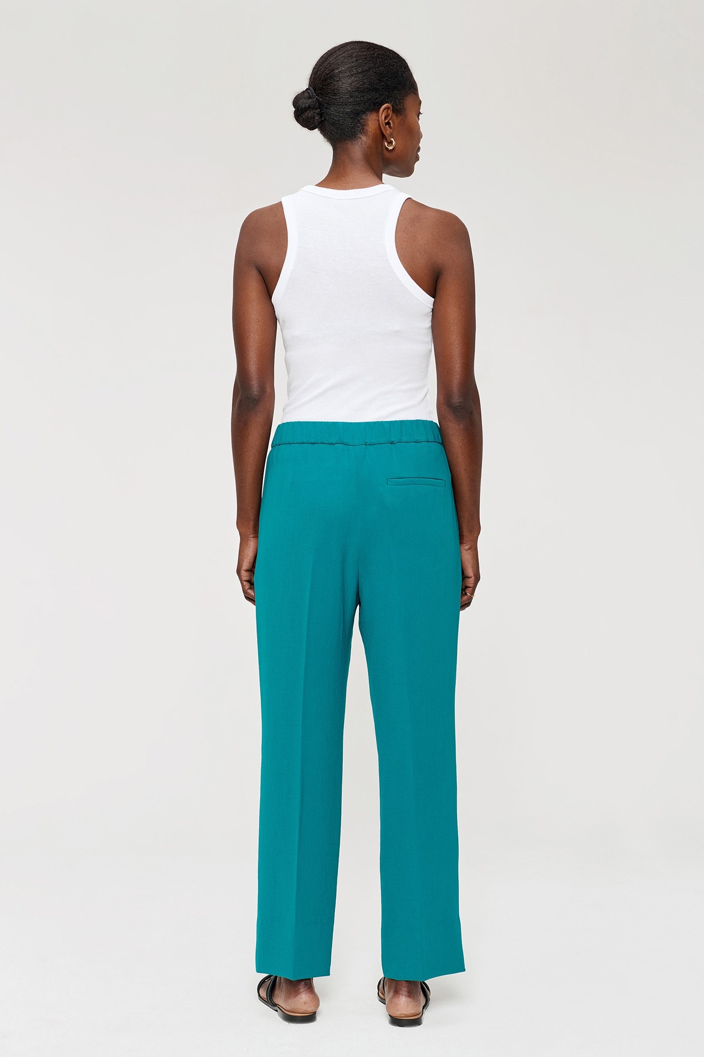 JAP CREPE RELAXED CHINO SEA GREEN 2