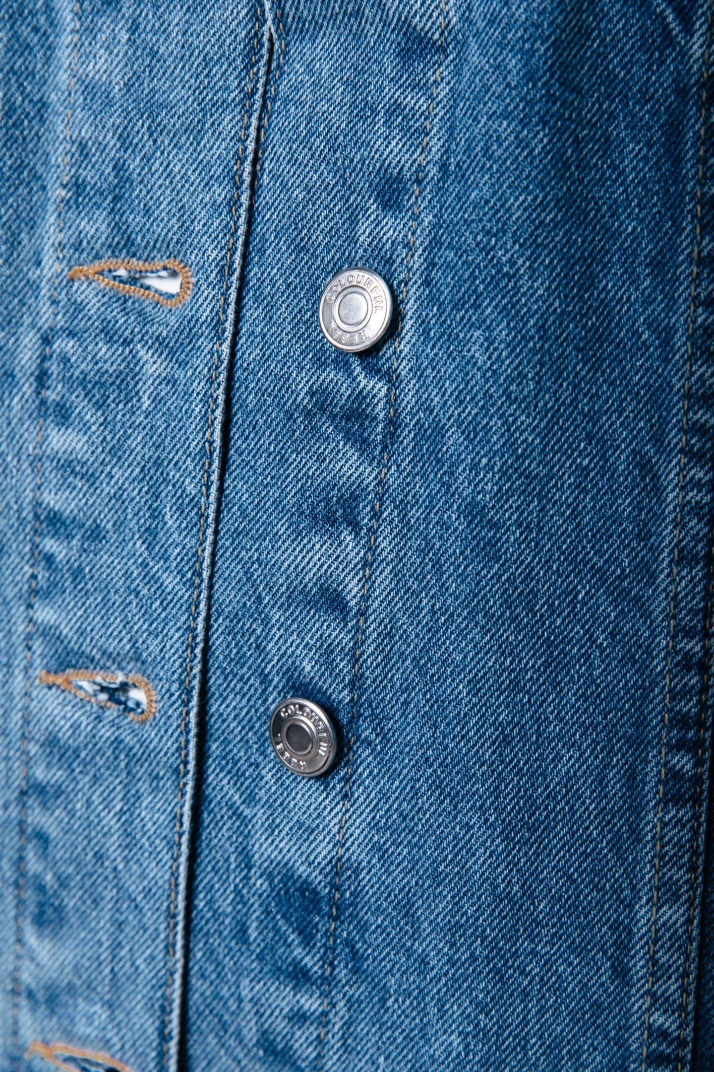 PAIGE LOGO PATCH DENIM JACKET MID BLUE DENIM 6