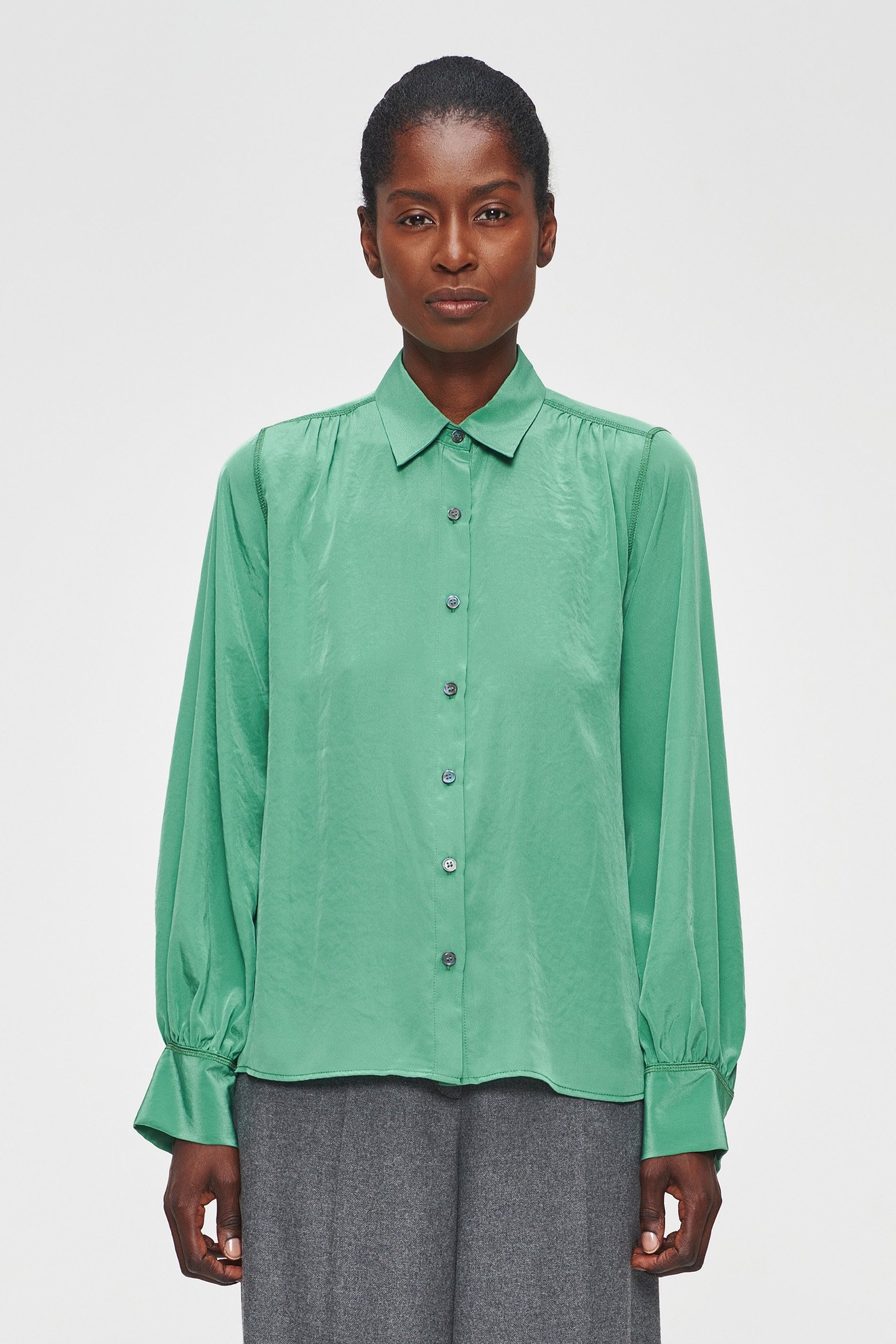 TECHNOSILK BLOUSE JADE 1