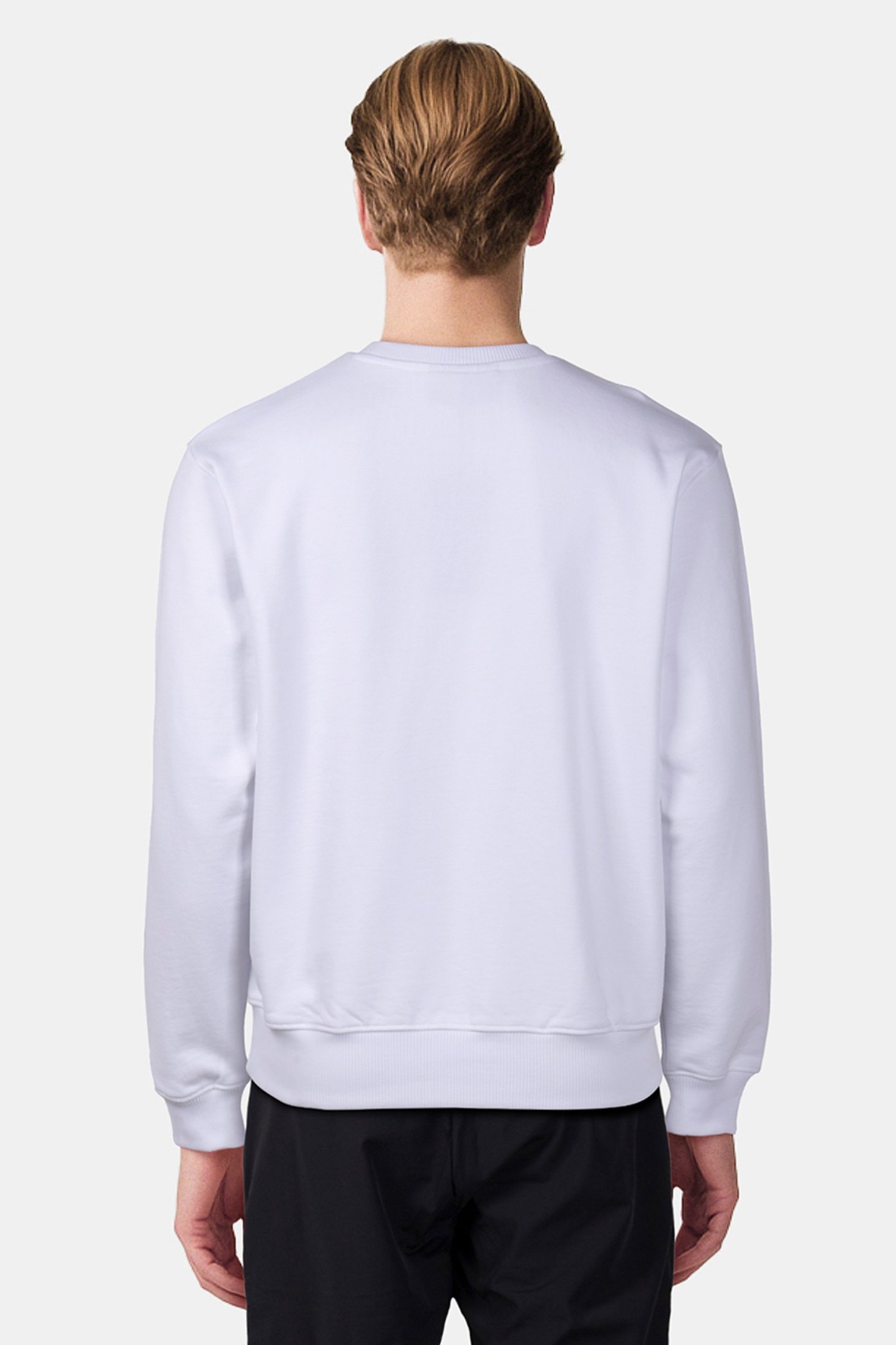 NECKLINE LOGO CREWNECK BRIGHT WHITE 2
