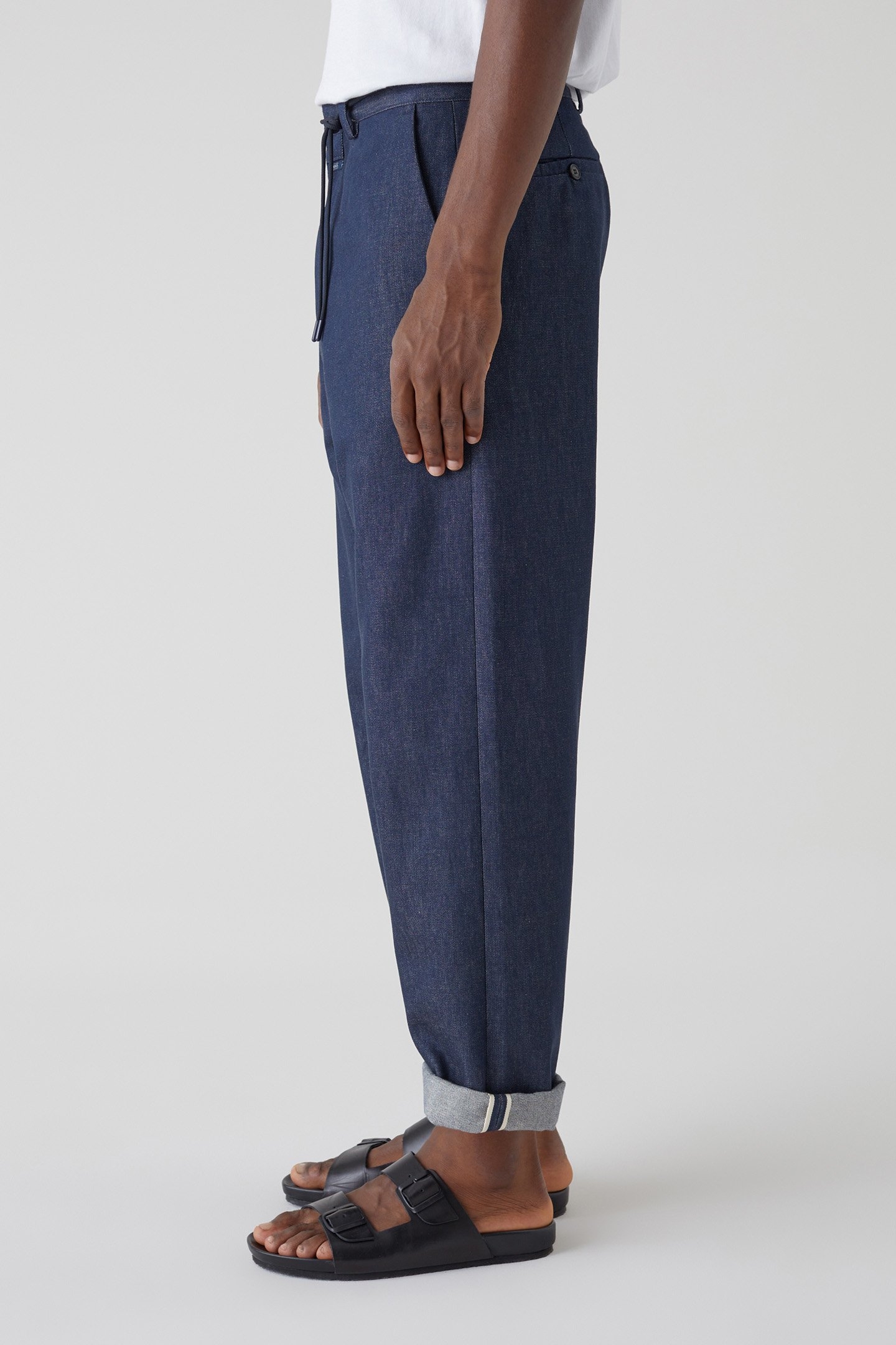 LIVINGTON WIDE JEANS DARK BLUE 5