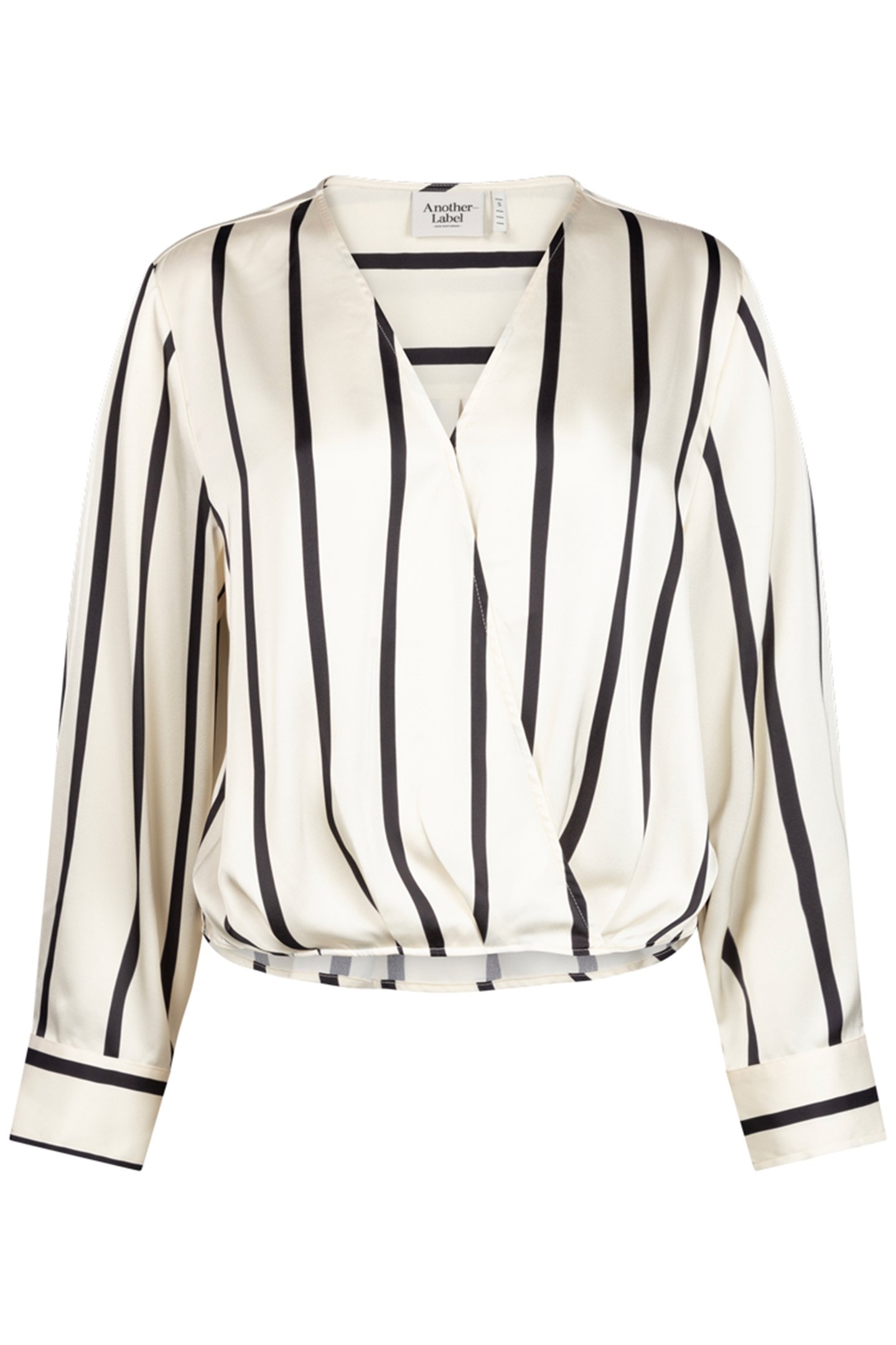 ELISA TOP LONG SLEEVE BLACK WHITE STRIPE 1