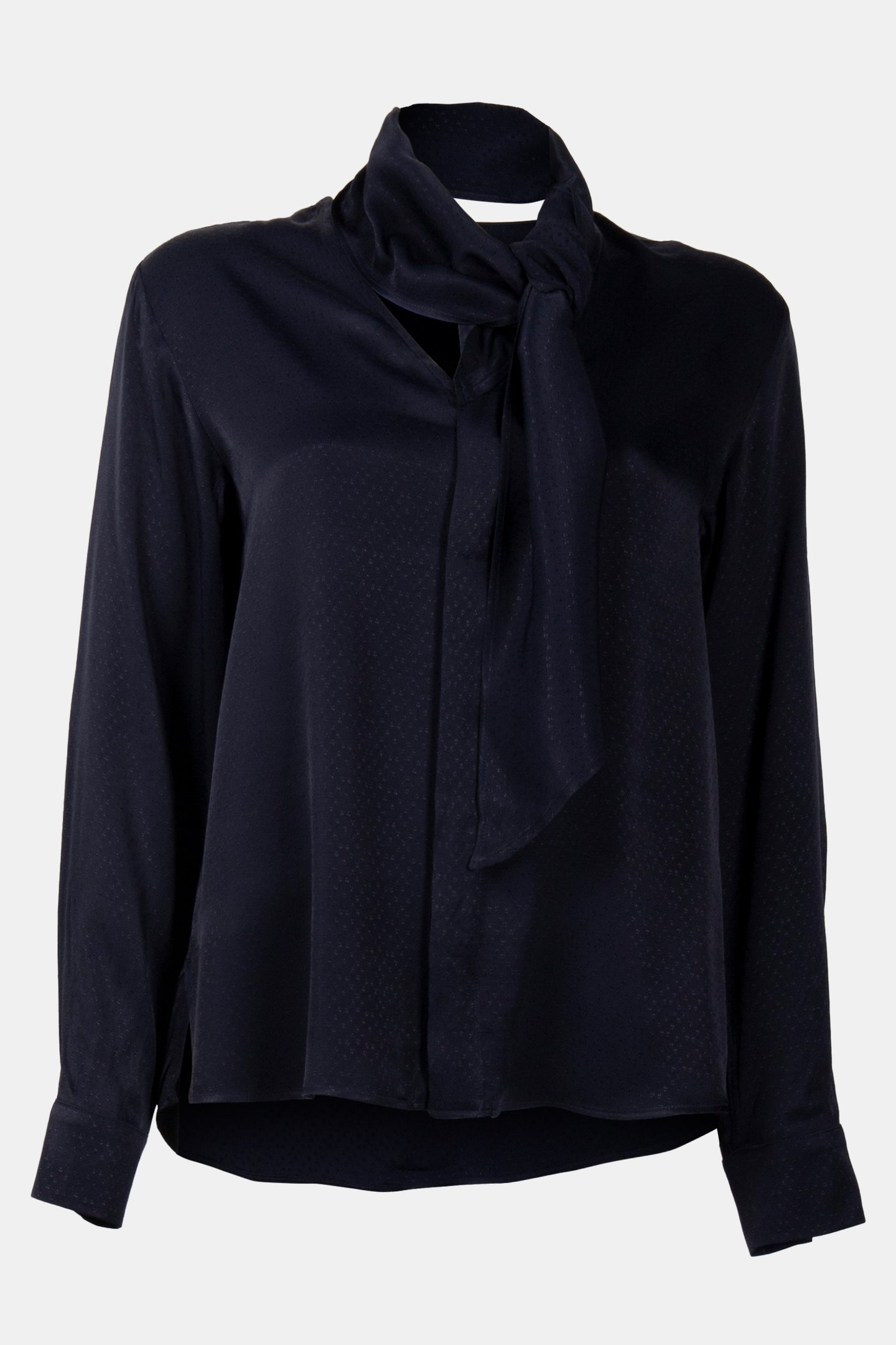 BOW SATIN BLOUSE SKY CAPTAIN 3