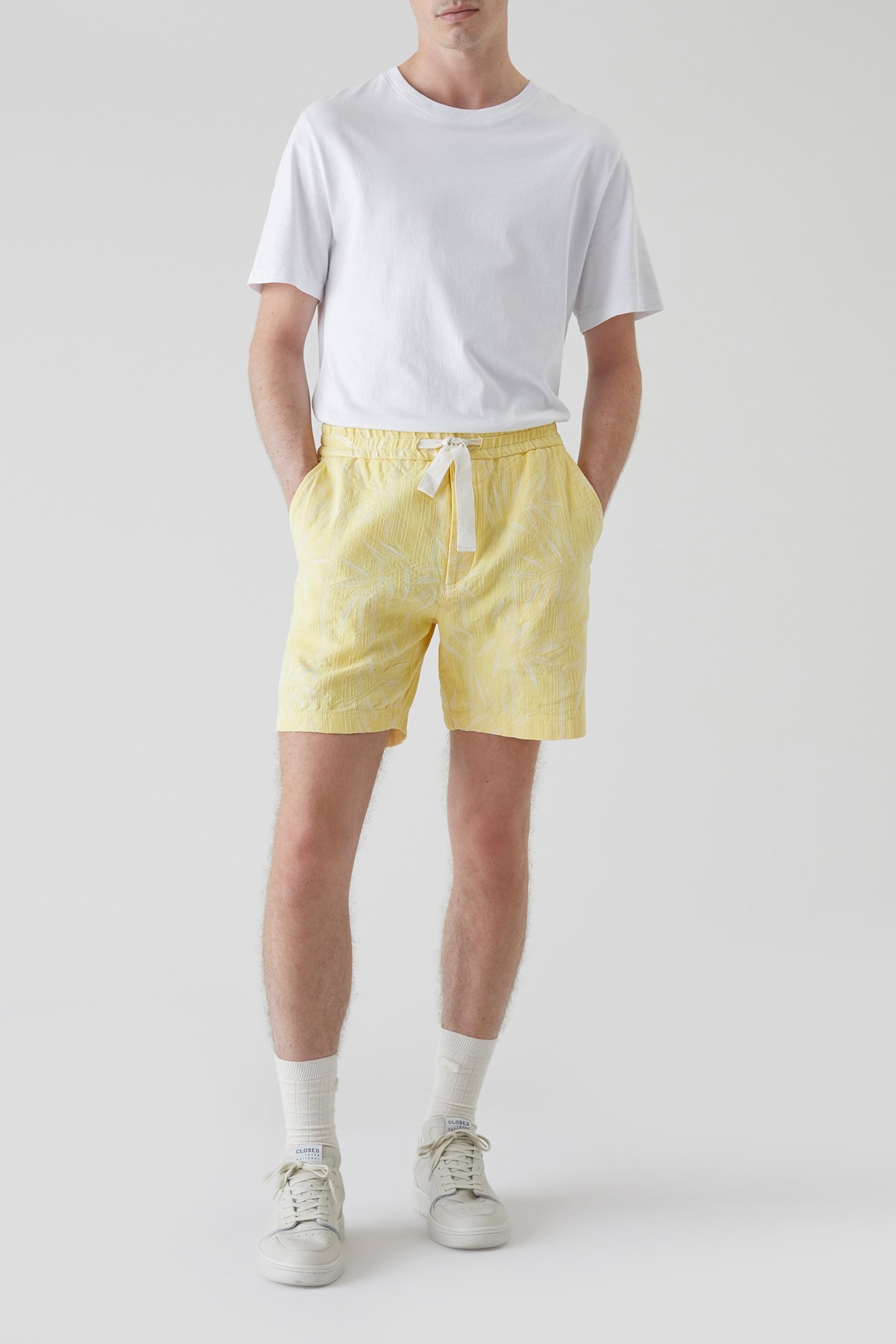 DRAWSTRING SHORTS SHORTS YELLOW ORCHID 3