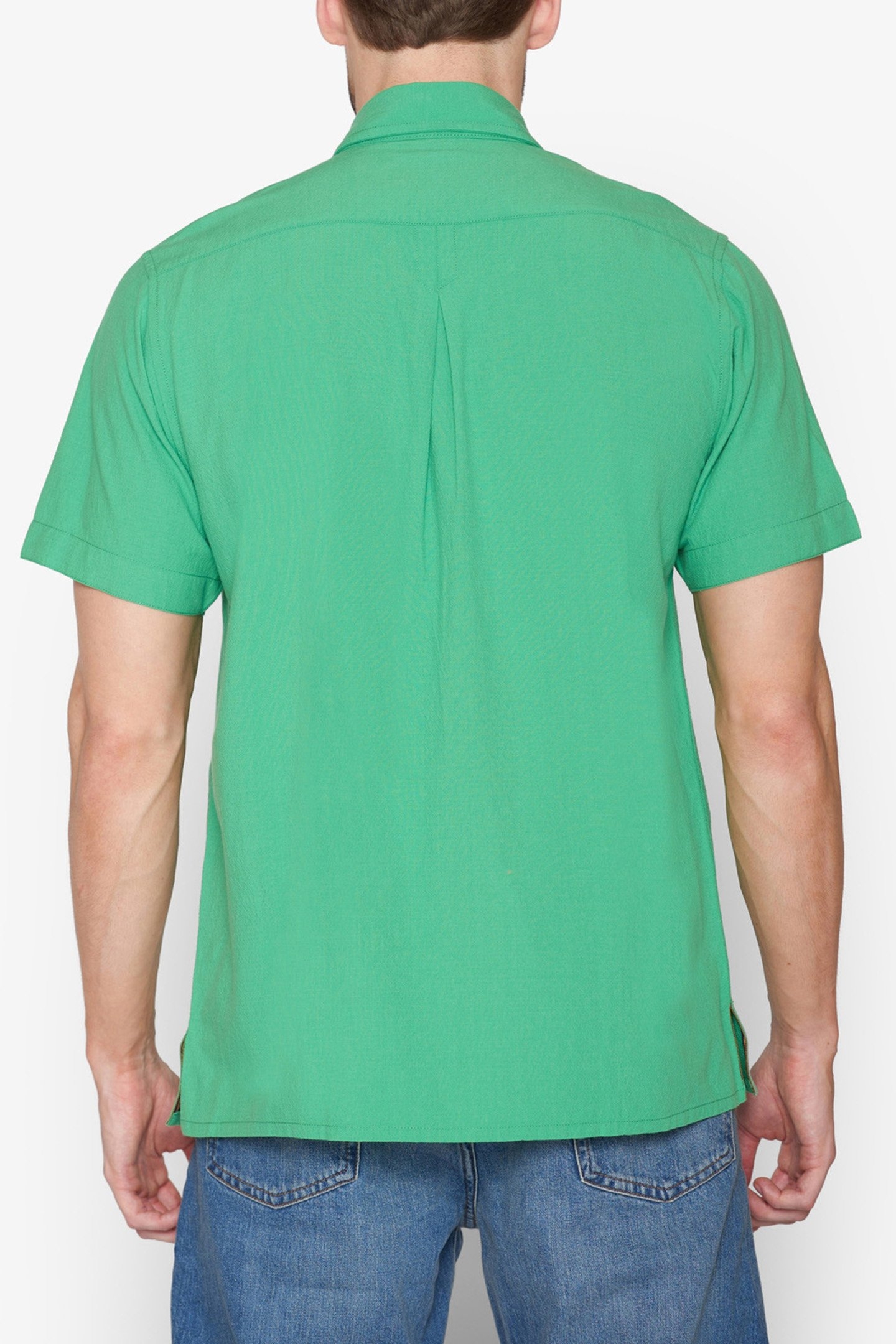 SOLIDSI SEERSUCKER BOTTLE GREEN 2