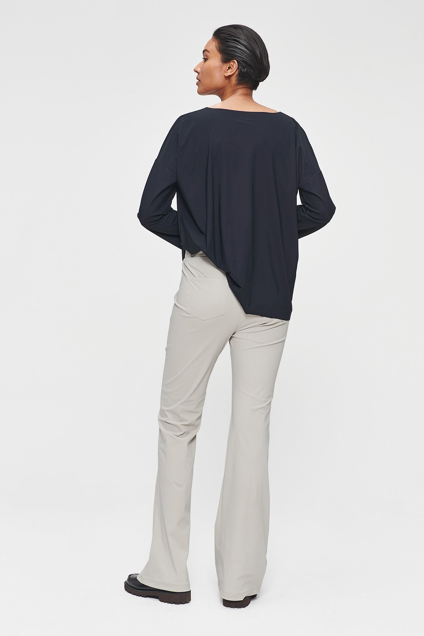 JERSEY JAZZ PANTS STONE 3