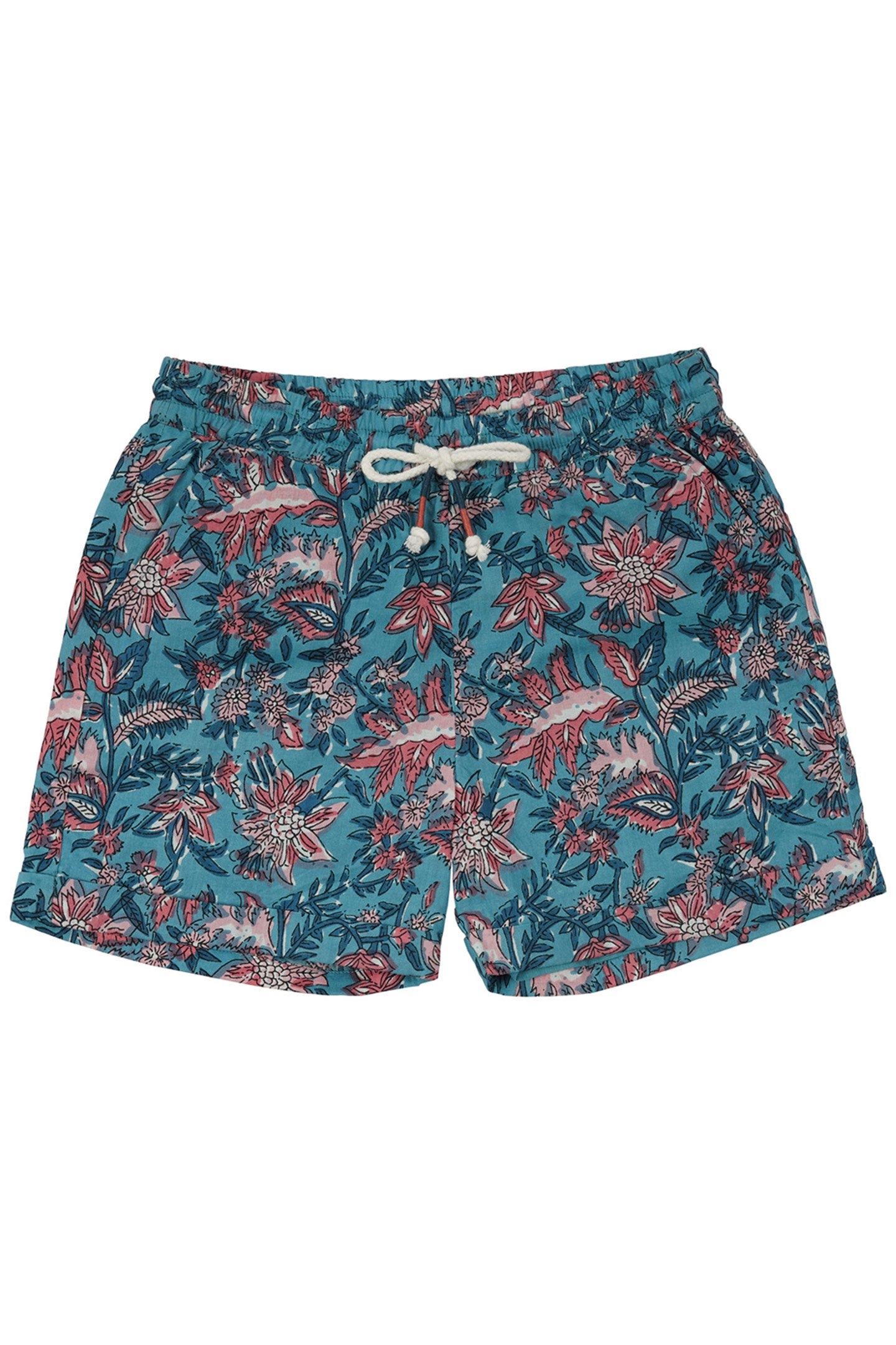 SHORTS ALIKI TEAL GARDEN OF EDEN 3