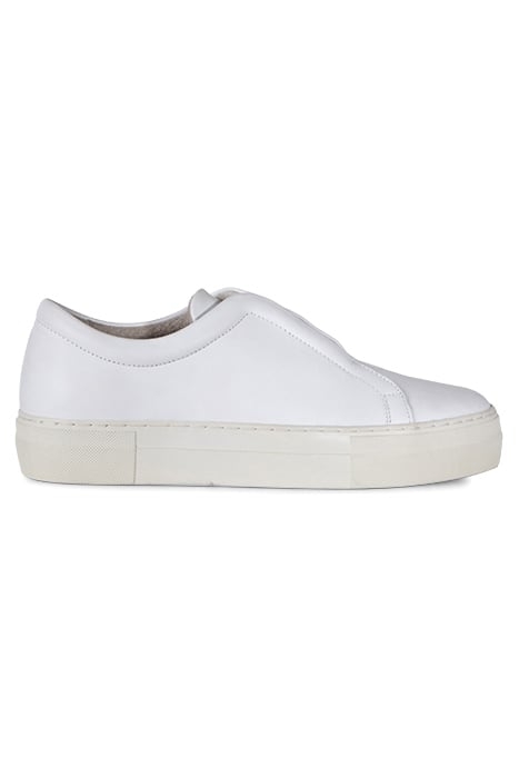 SARA ELASTIC SLIP ON TRAINER WHITE 1