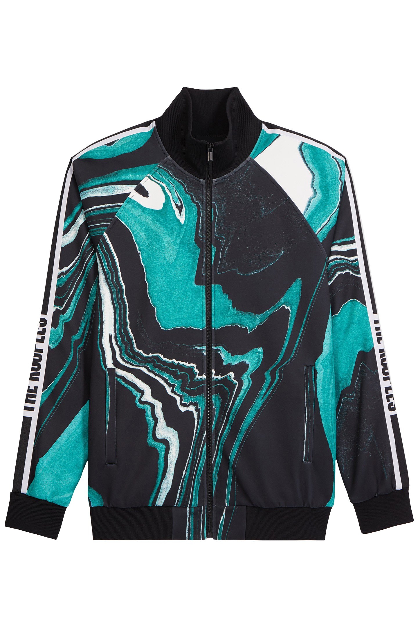 SWEAT MARBLE BLACK/GREEN 1