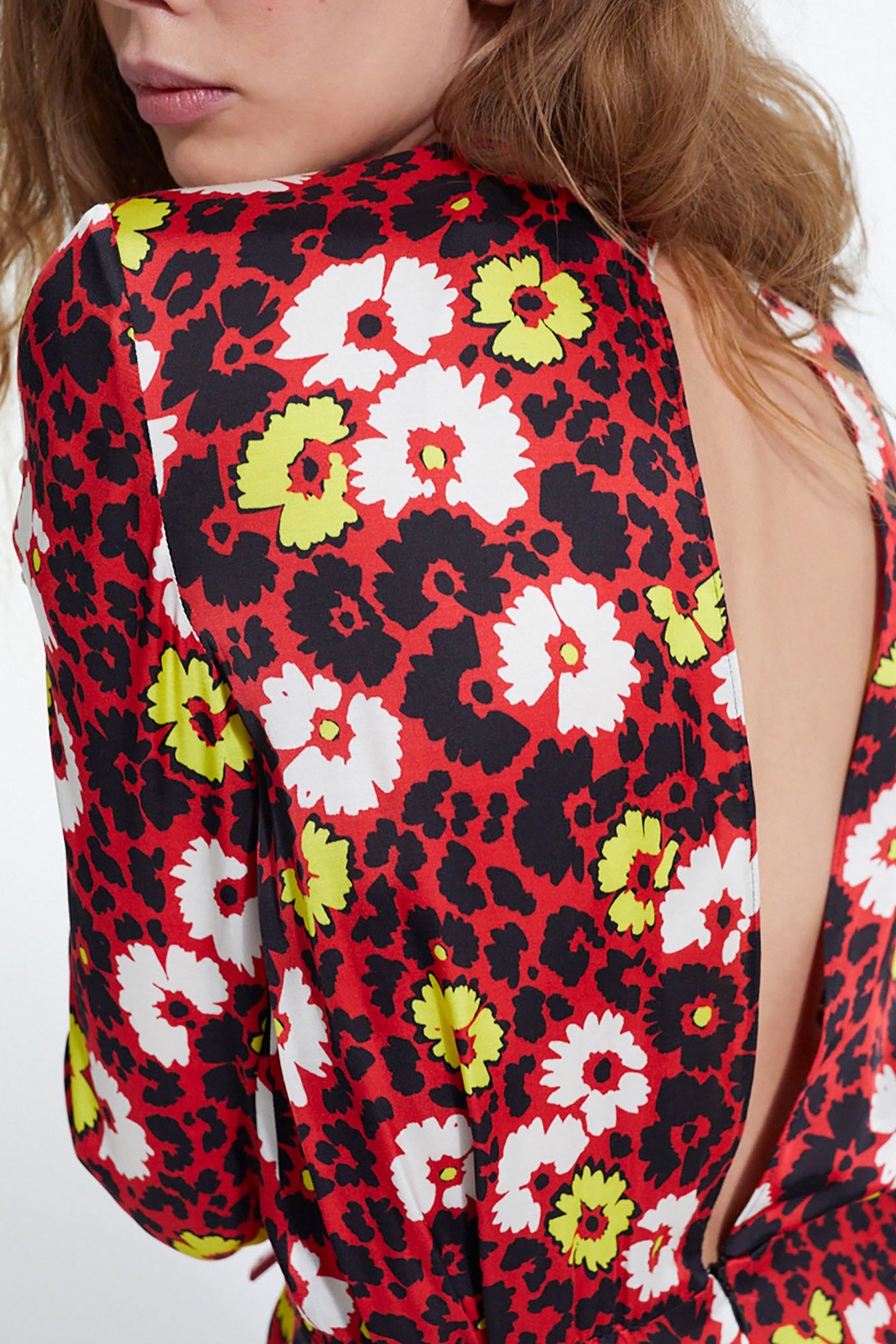 ROBE LONGUE WILD BLOSSOM RED/YELLOW 5