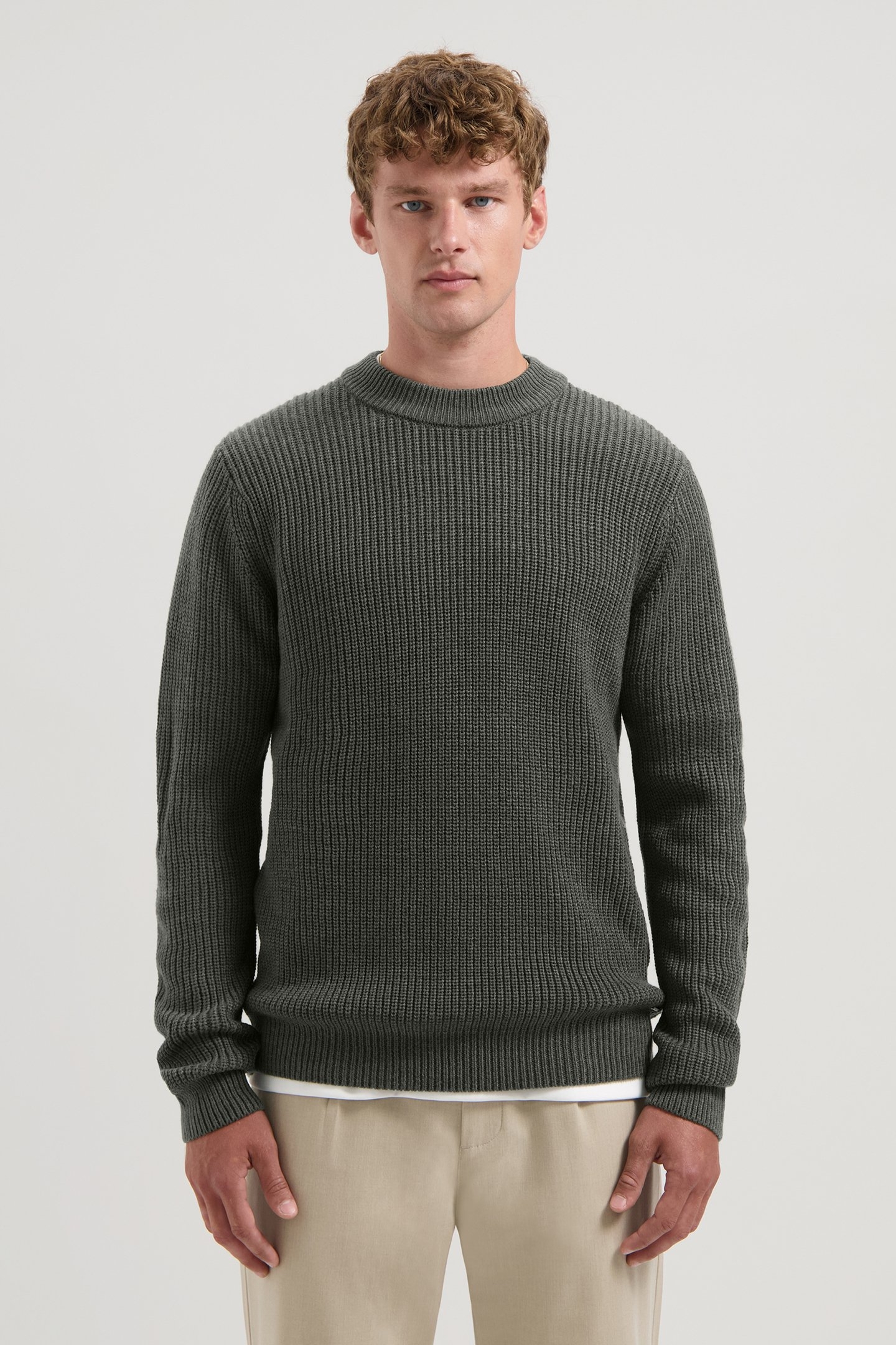 DS_CREW RIBKNIT DARK ARMY 1